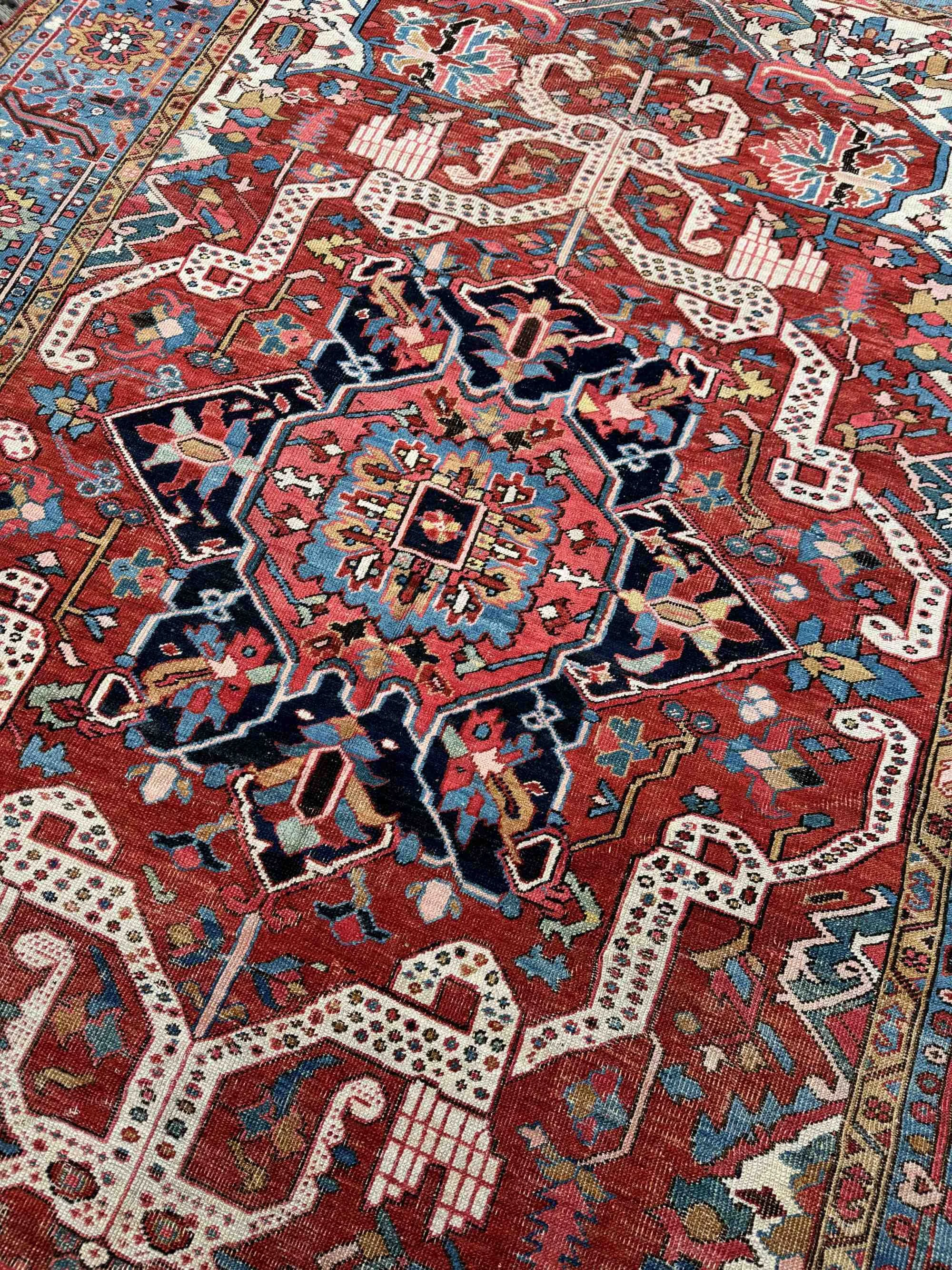 antique Heriz Serapi rugs