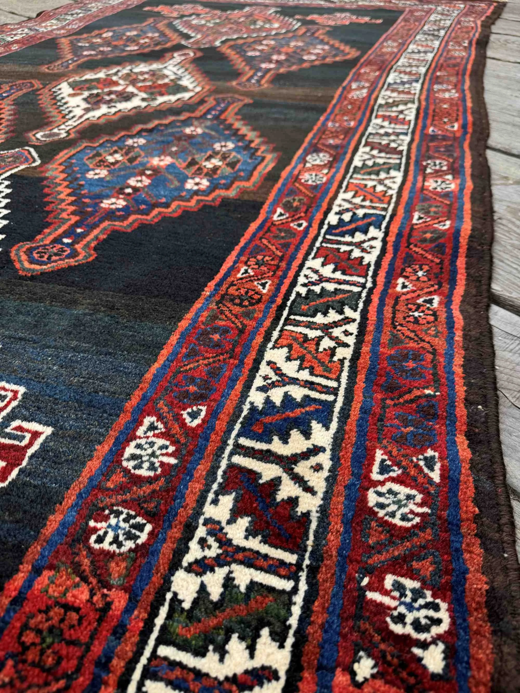 vintage area rugs blue