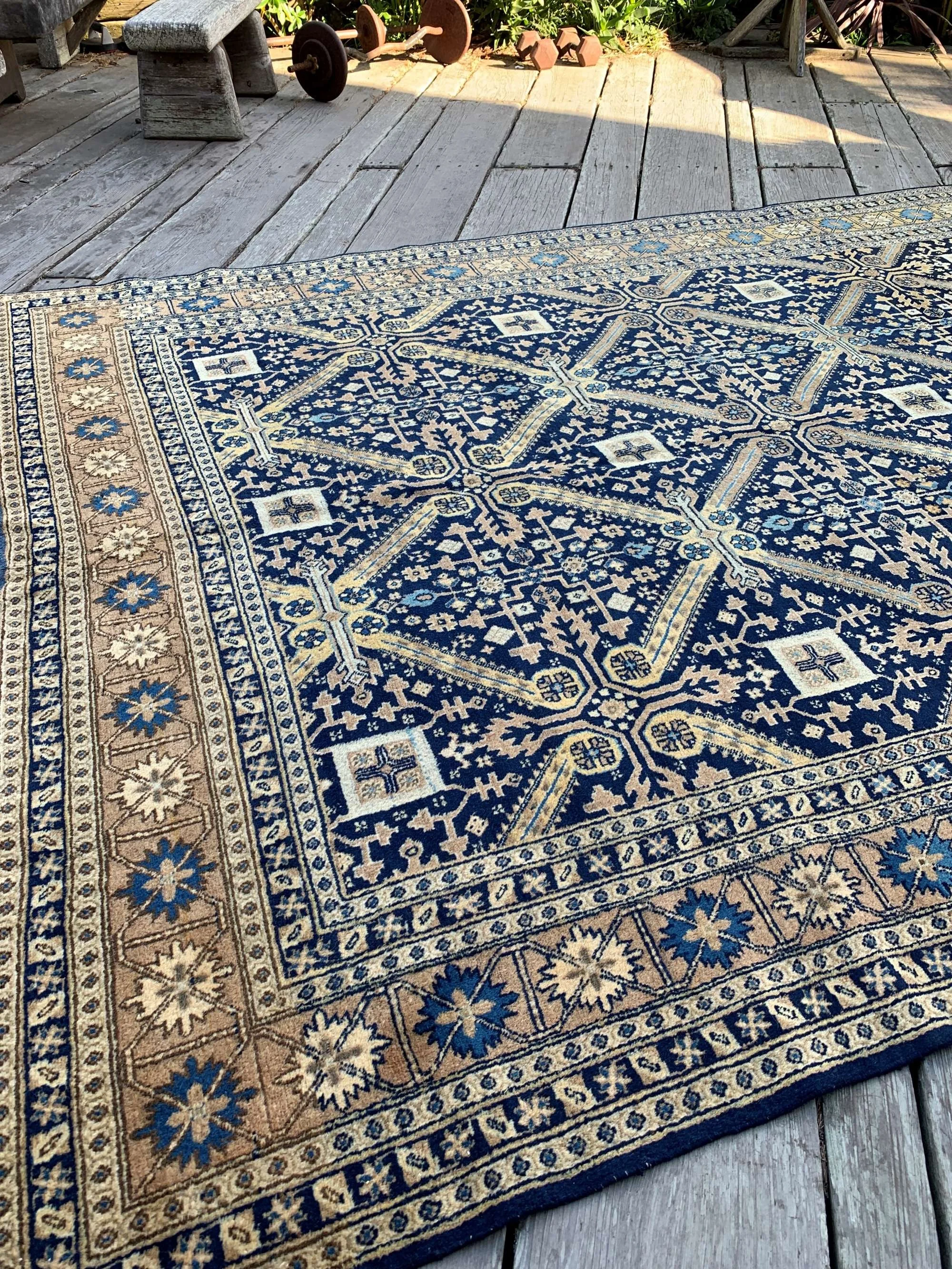 Vintage Persian Tabriz Rugs Large Room Size