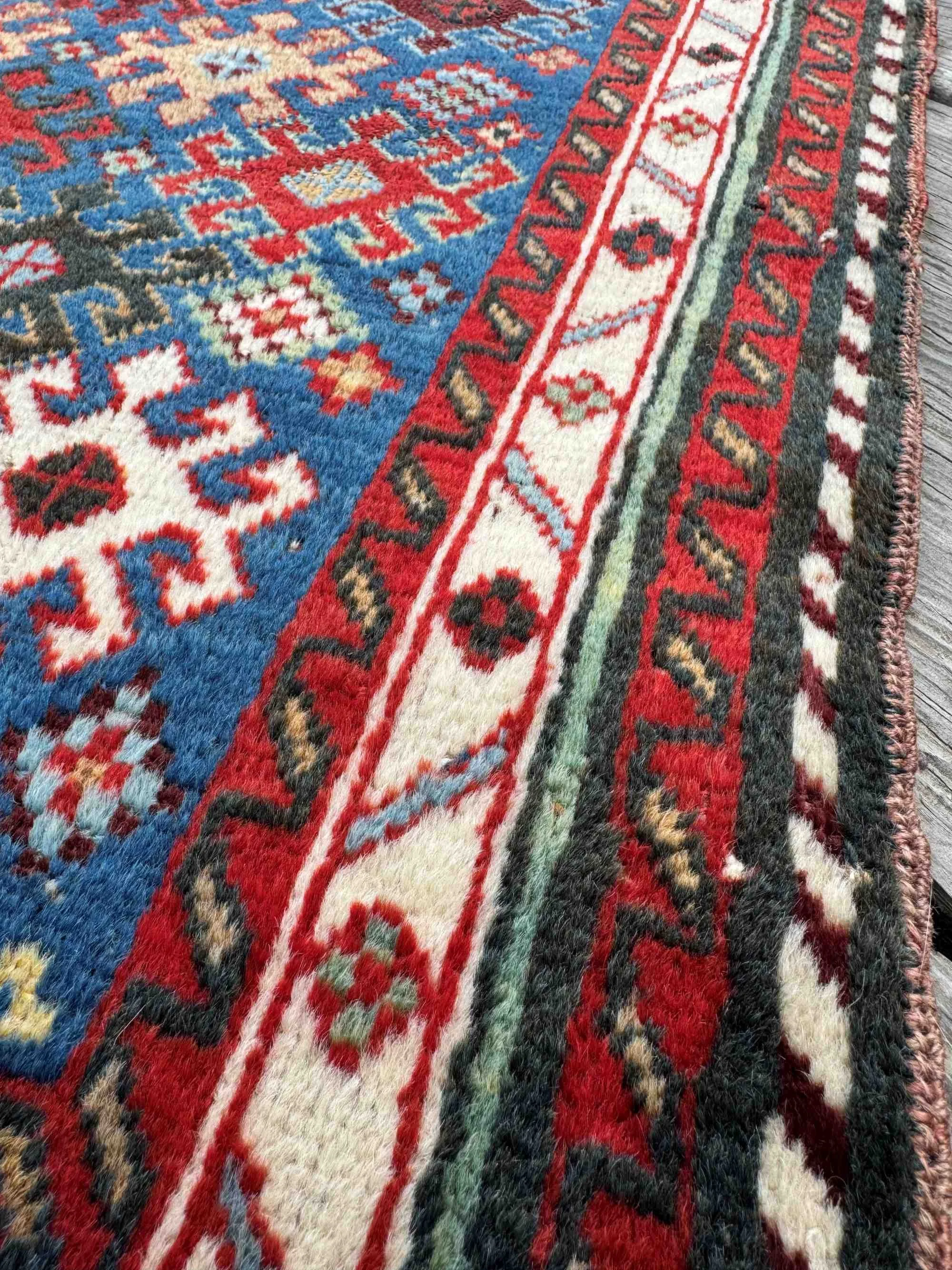 tribal rugs blue