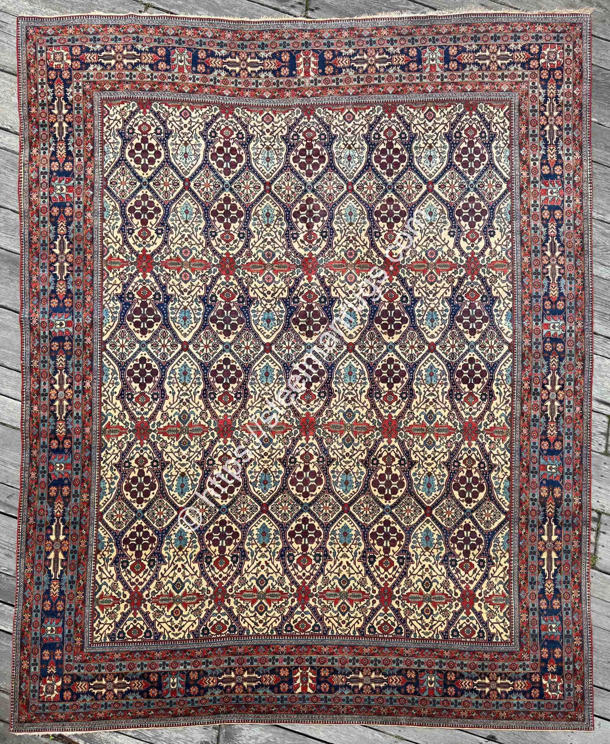Antique Extra Fine Persian Josheghan Masterpiece 10'4"x12'8"