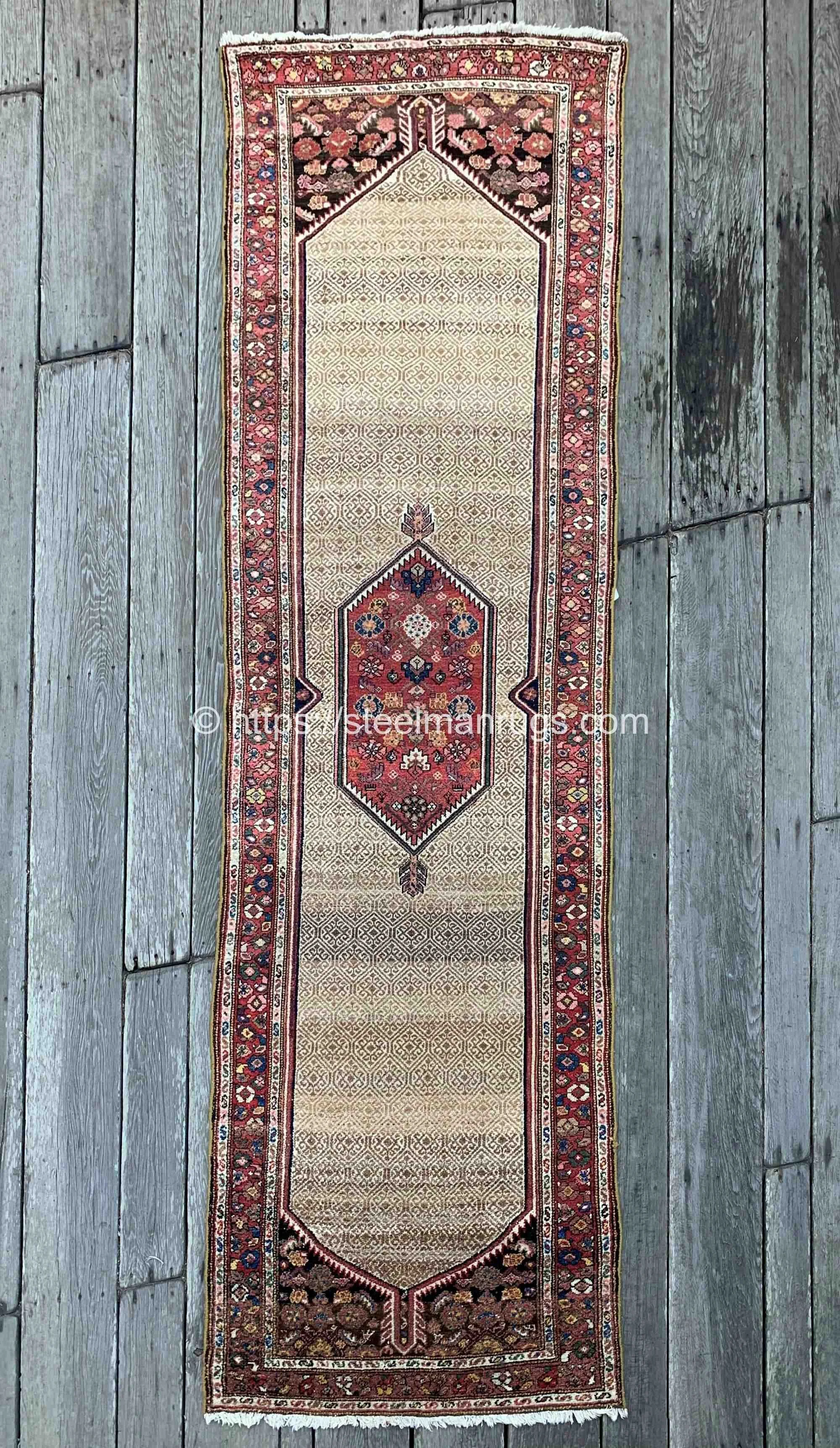 antique kolyai kurdish runner rug