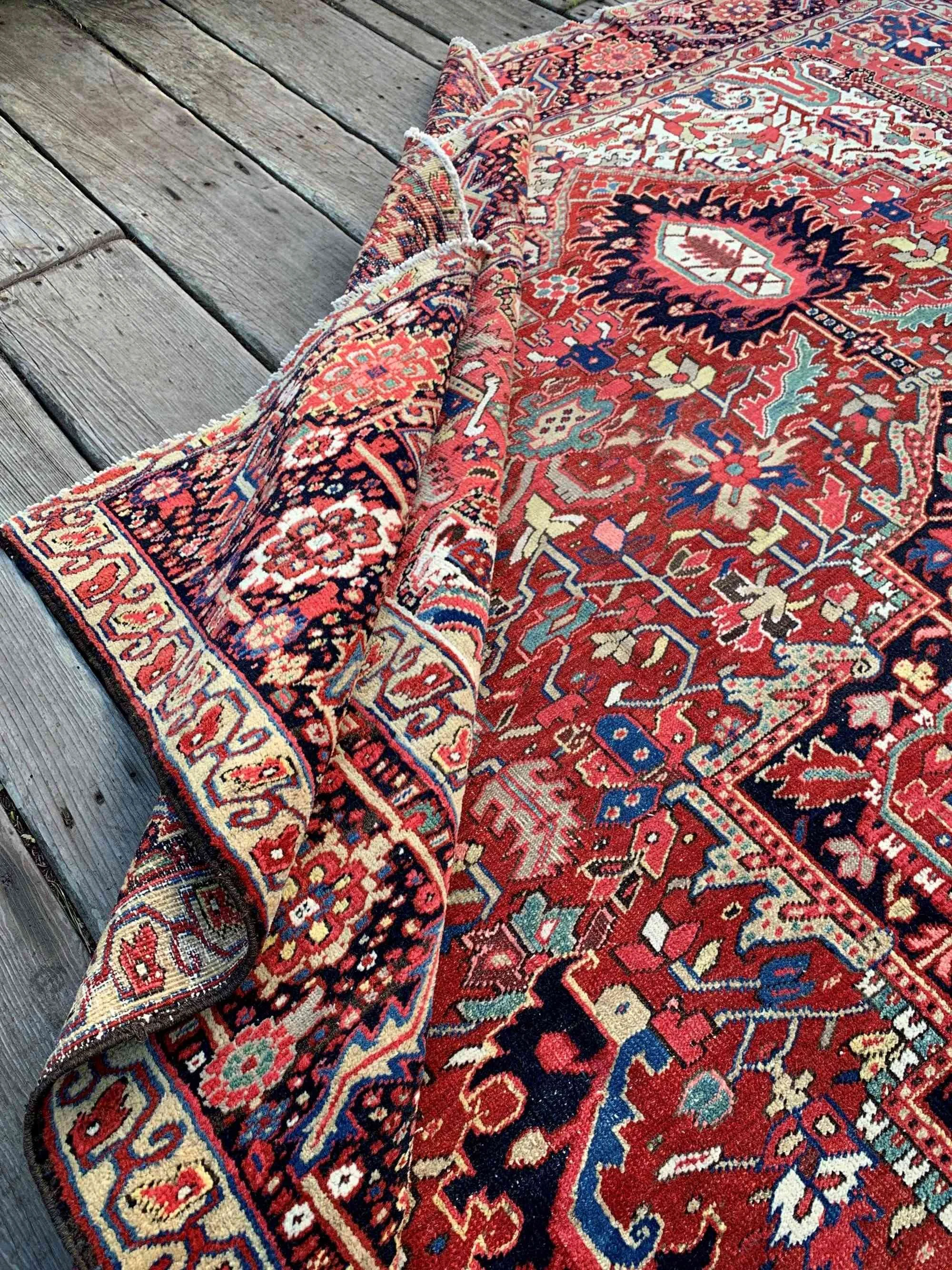 antique Heriz rugs