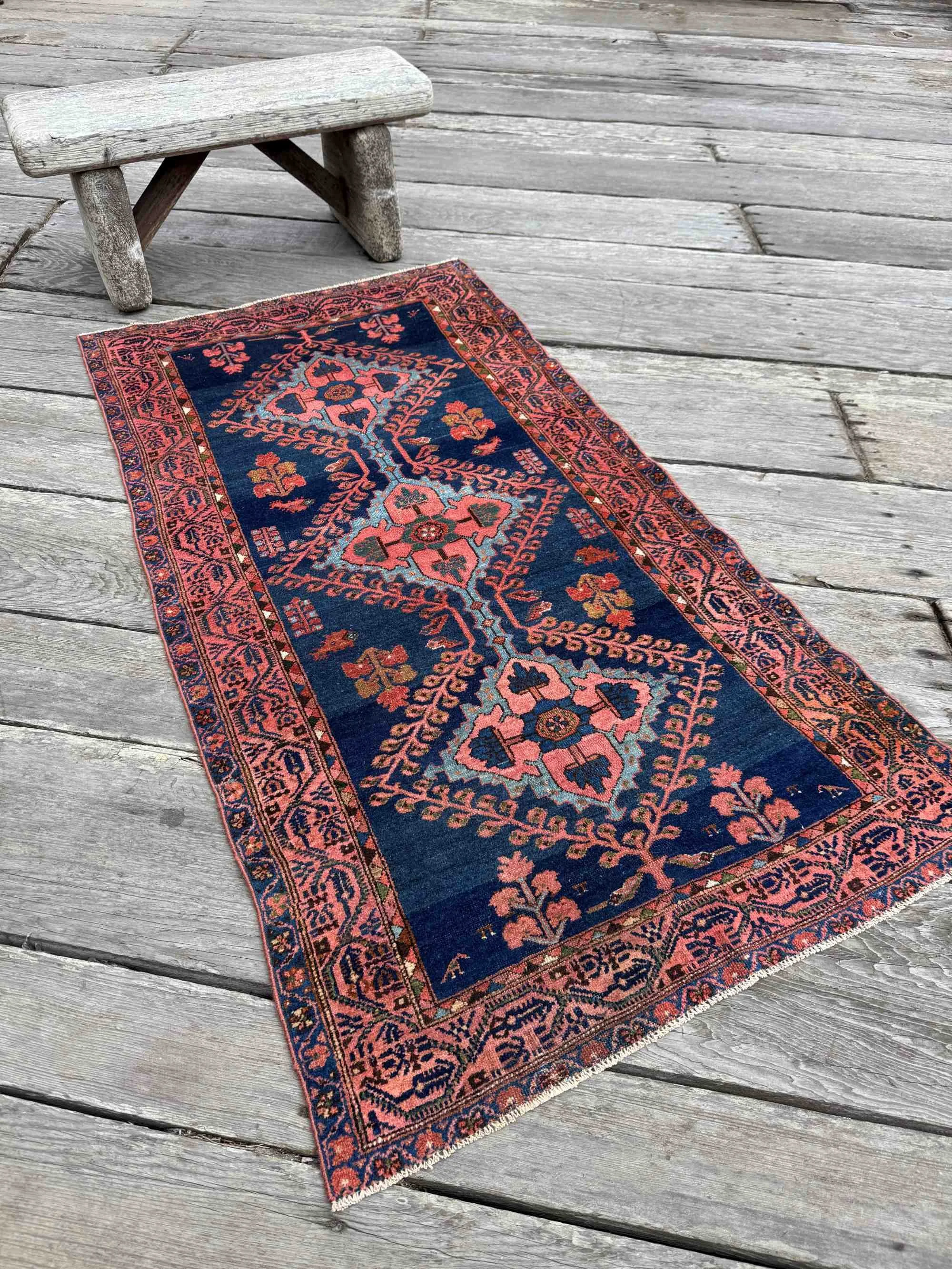 tribal rugs blue