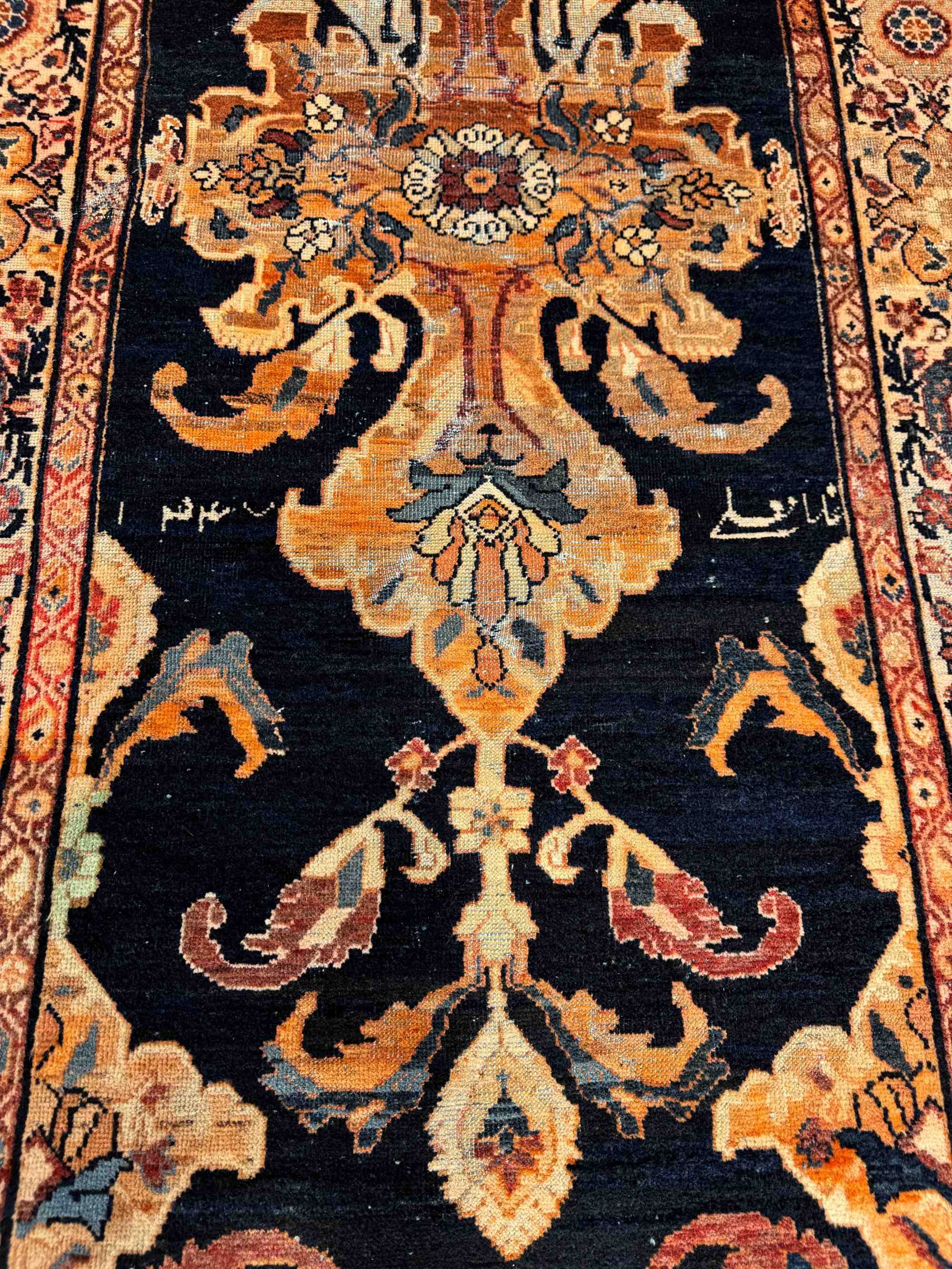 vintage area rugs blue
