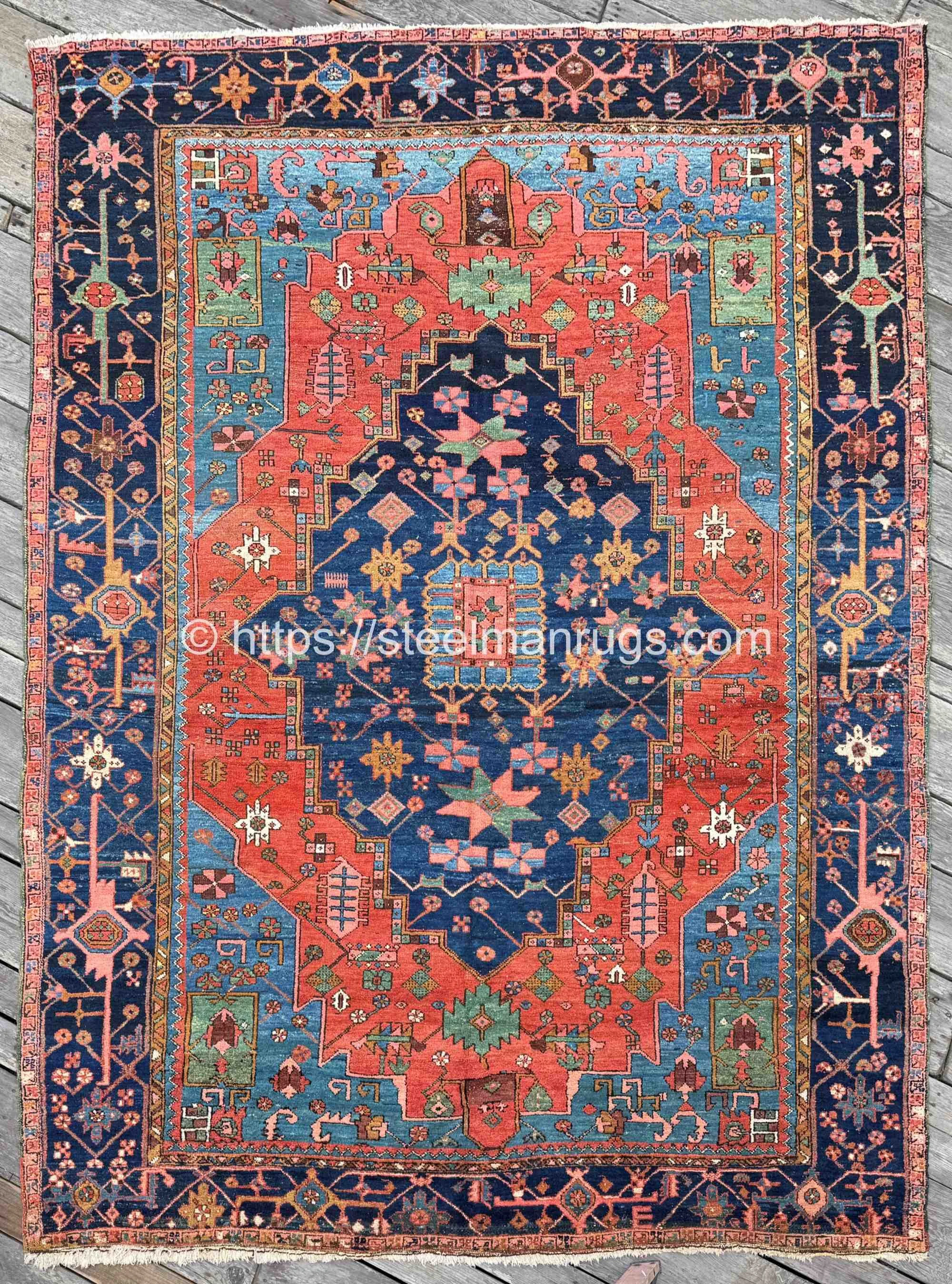 antique Heriz Serapi rugs