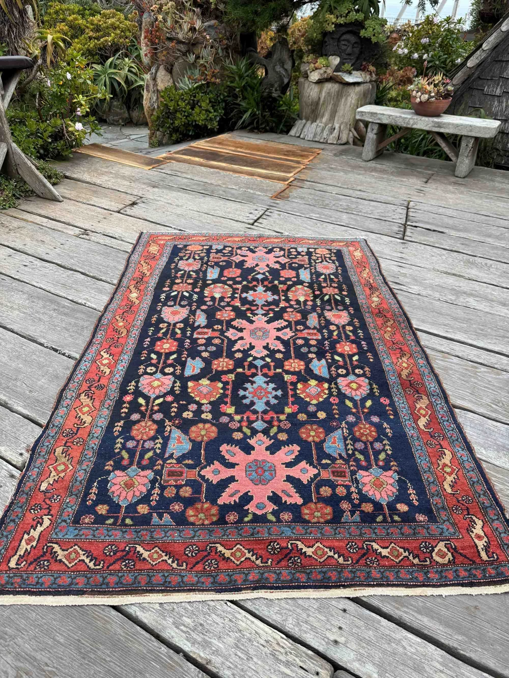 Steelman Rugs — Antique Persian Qashqai Shiraz Rug 4'11