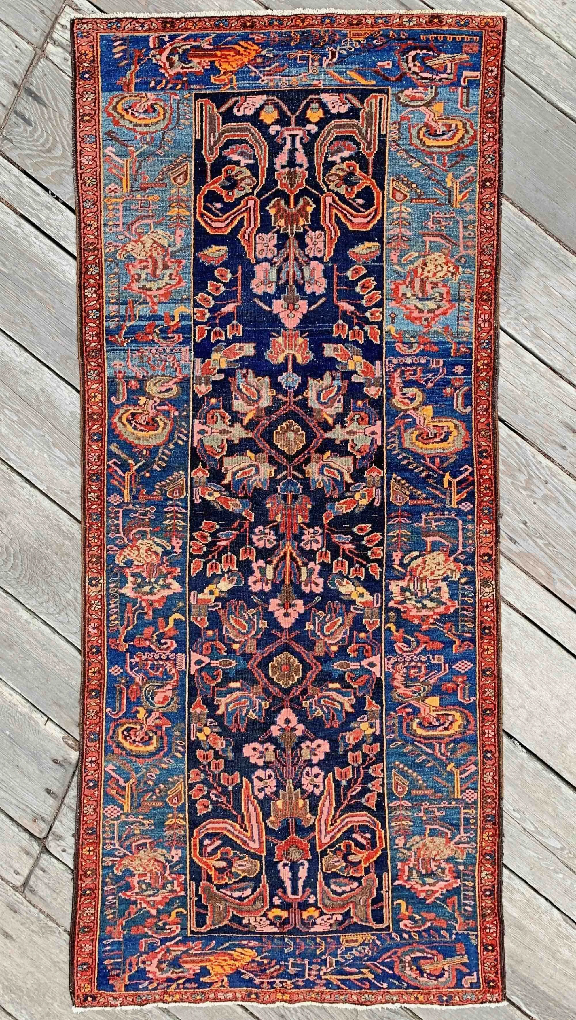 antique Persian Hamadan Zanjan rugs for sale