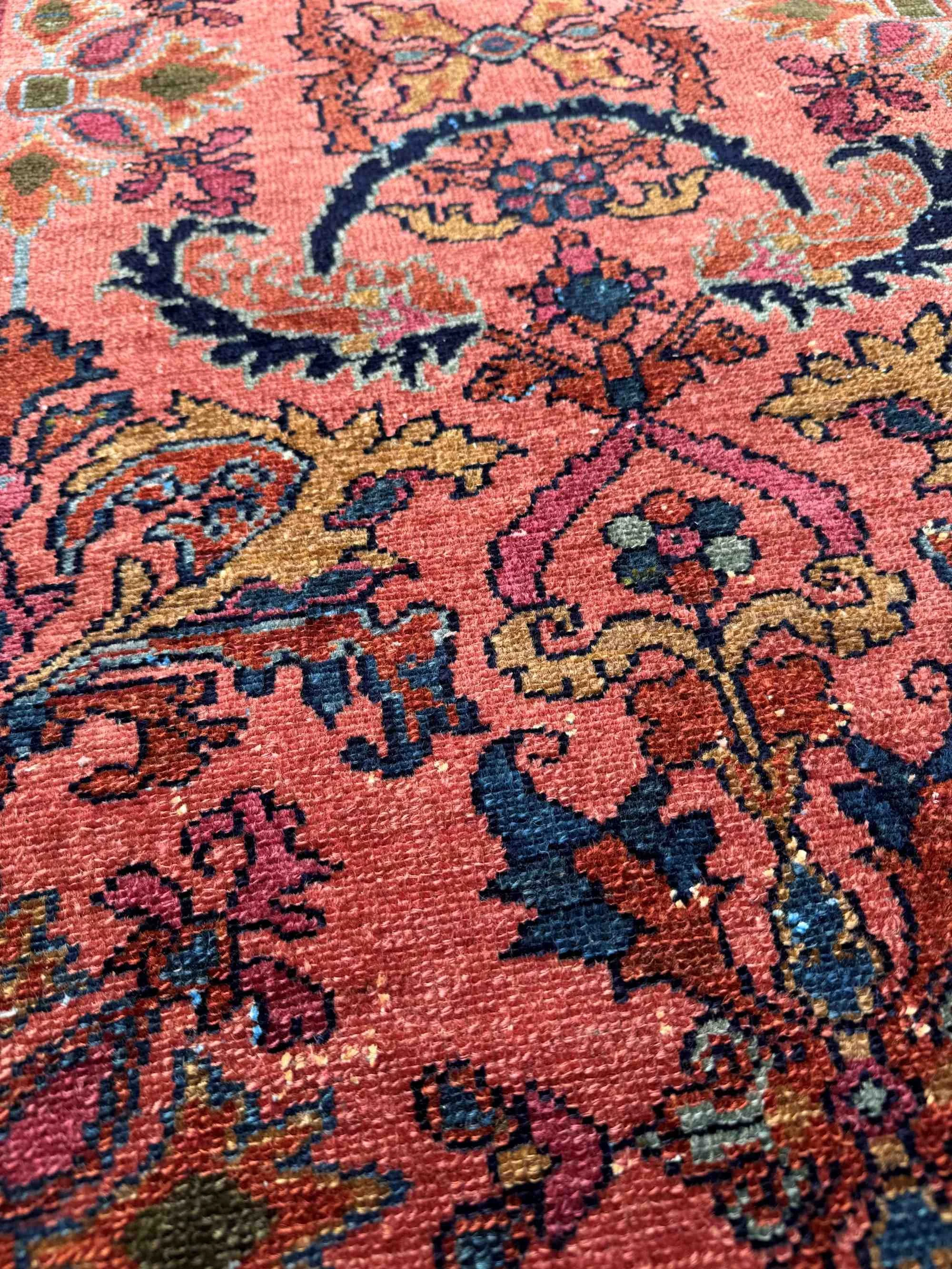 vintage floral runners pink