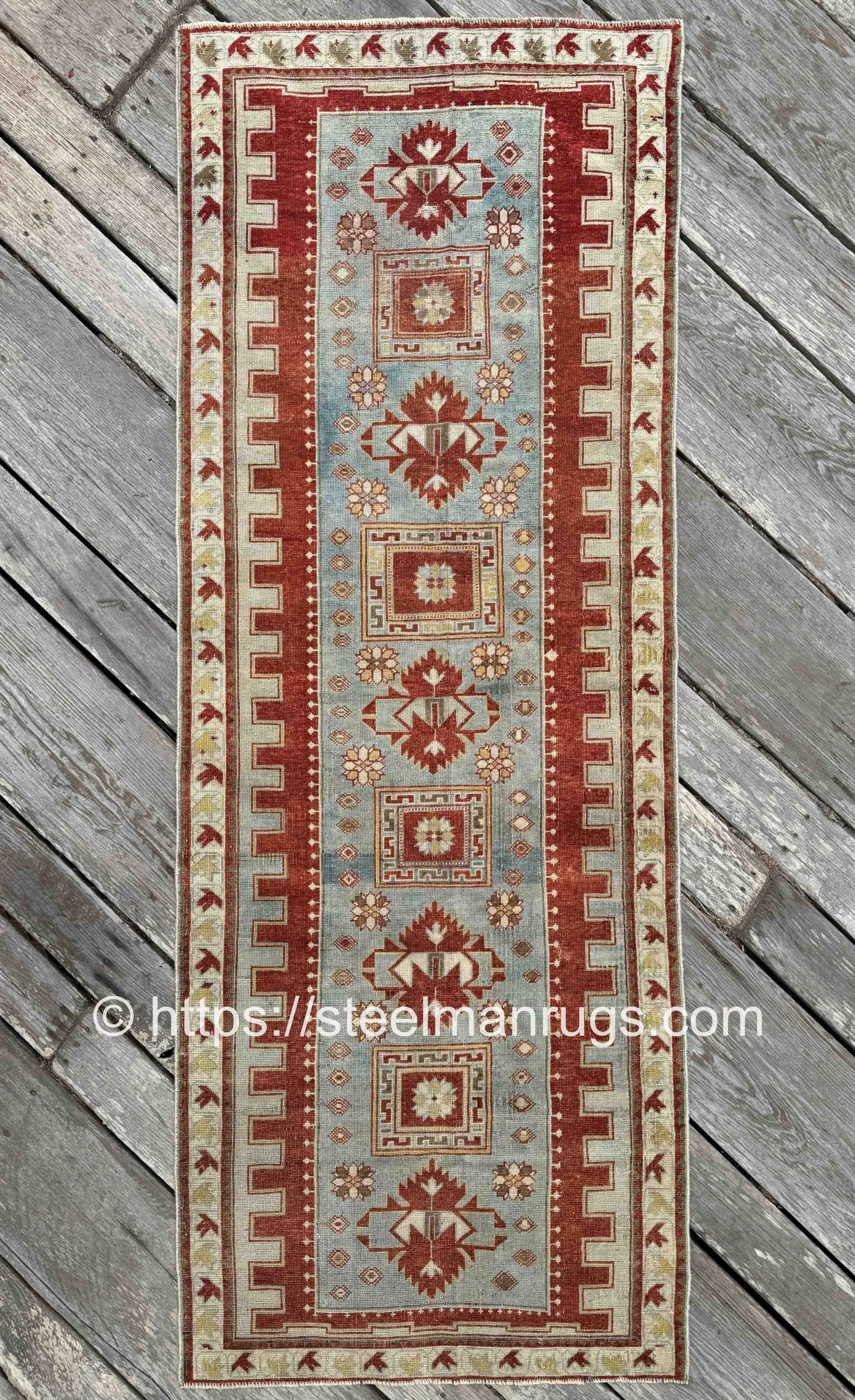 vintage turkish runner rug