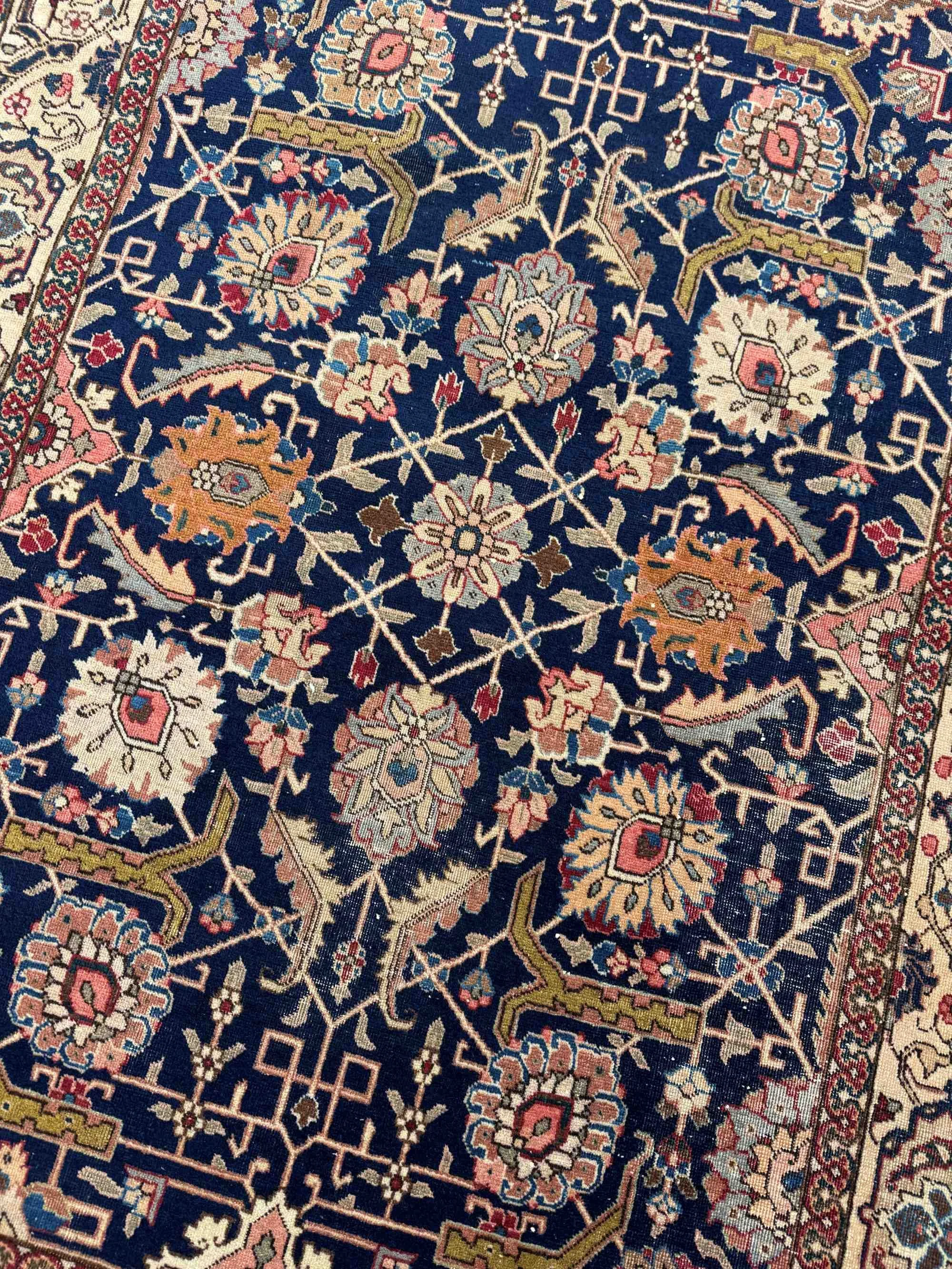 vintage Persian Tabriz area rugs