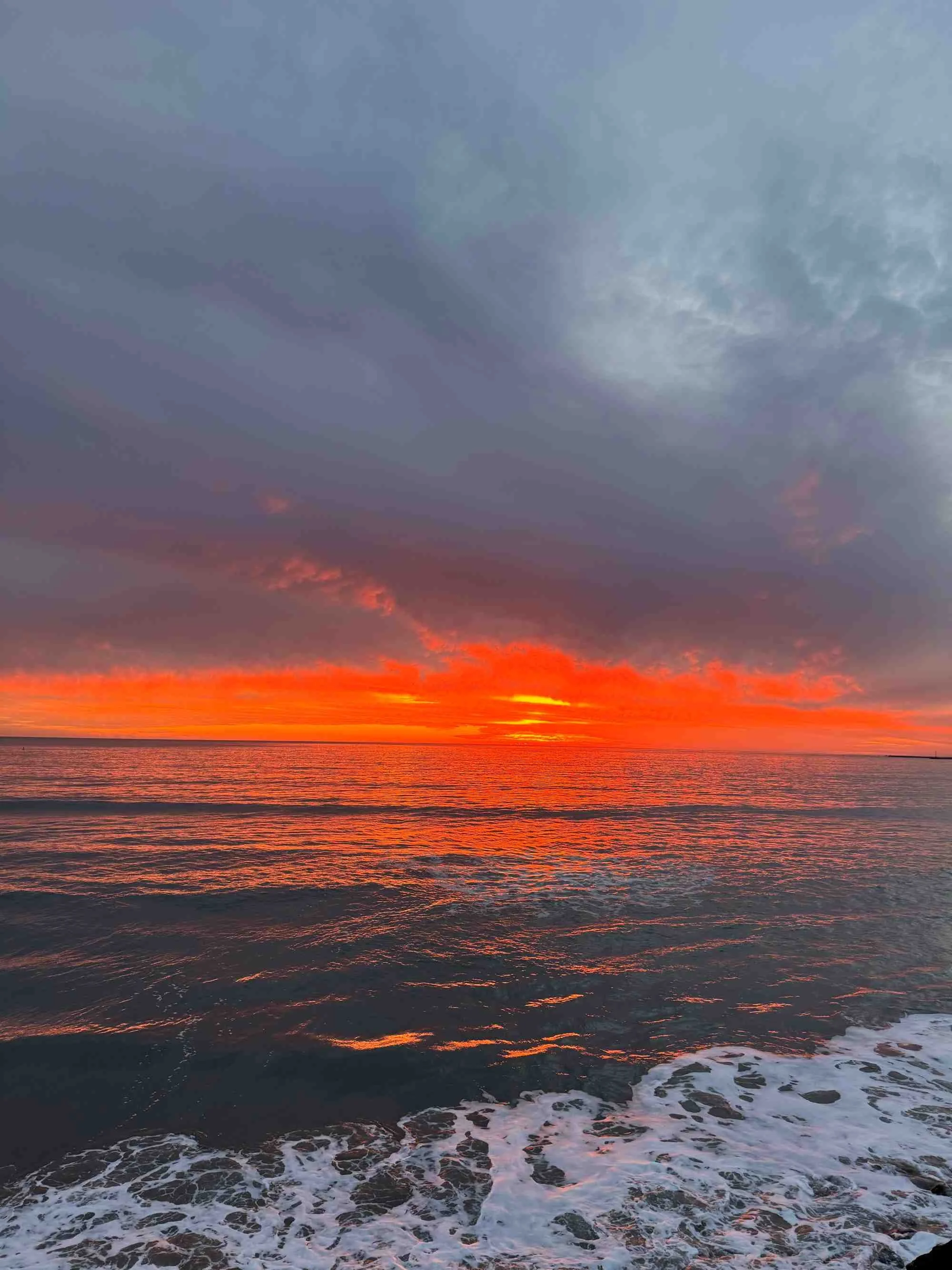 half moon bay sunset