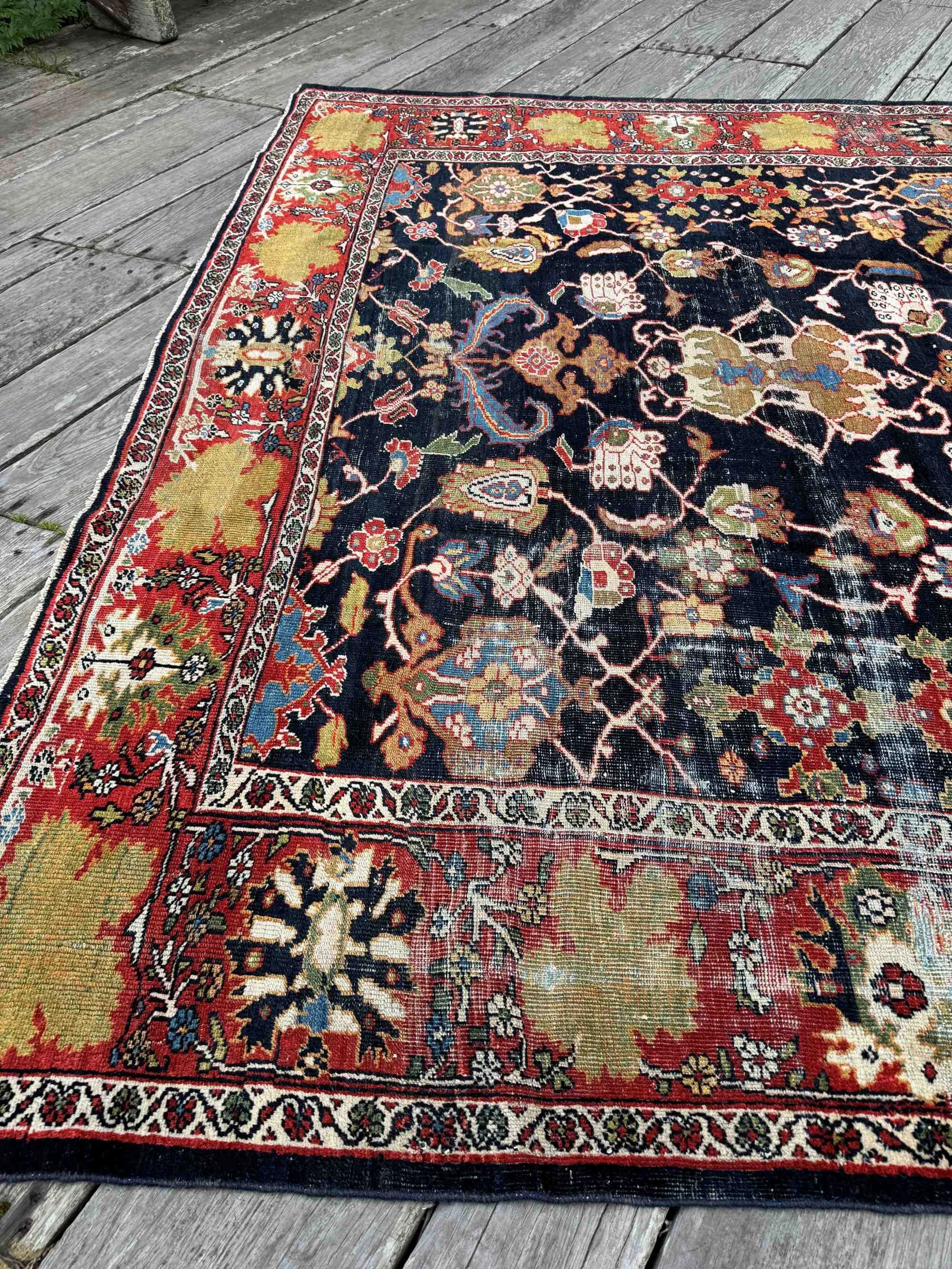 antique Ziegler Mahal Sultanabad rug