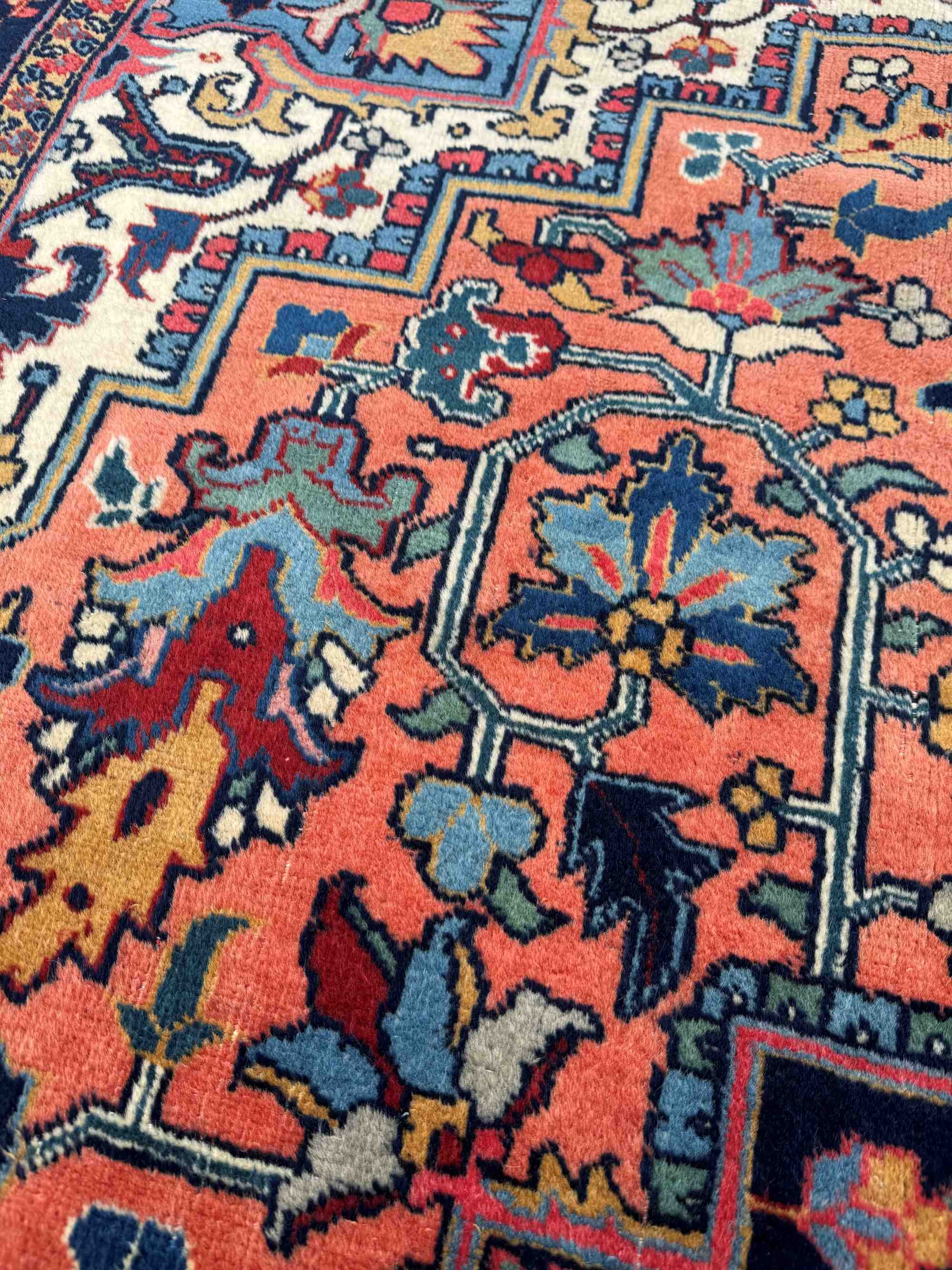 Vintage Heriz room size rug