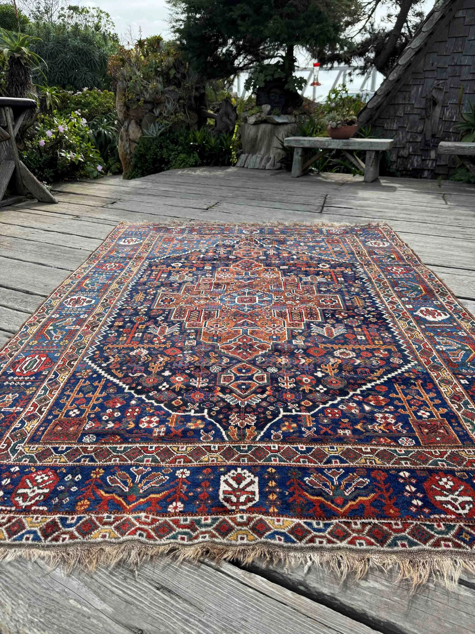 vintage tribal rugs Shiraz