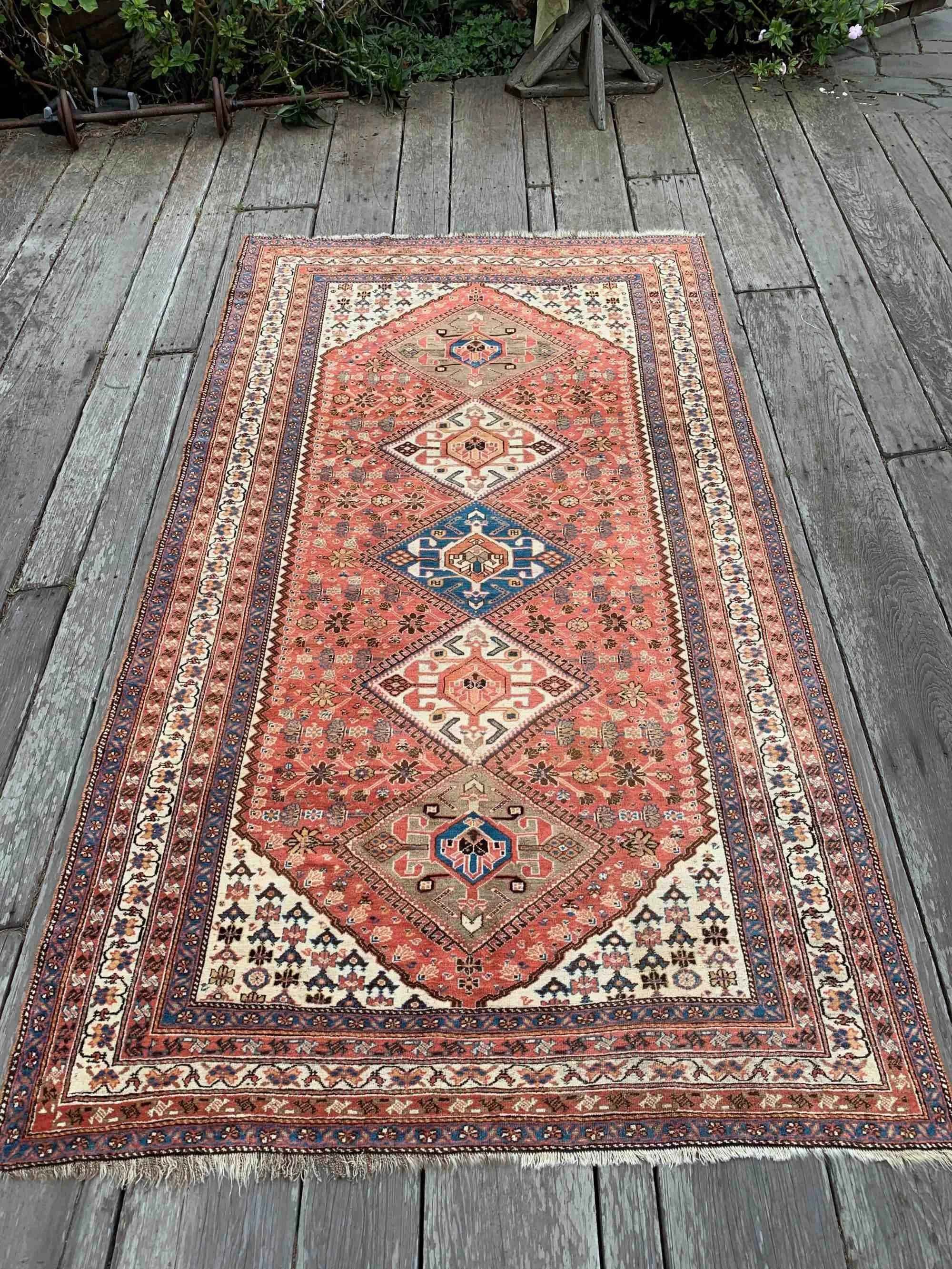 vintage tribal rugs Shiraz