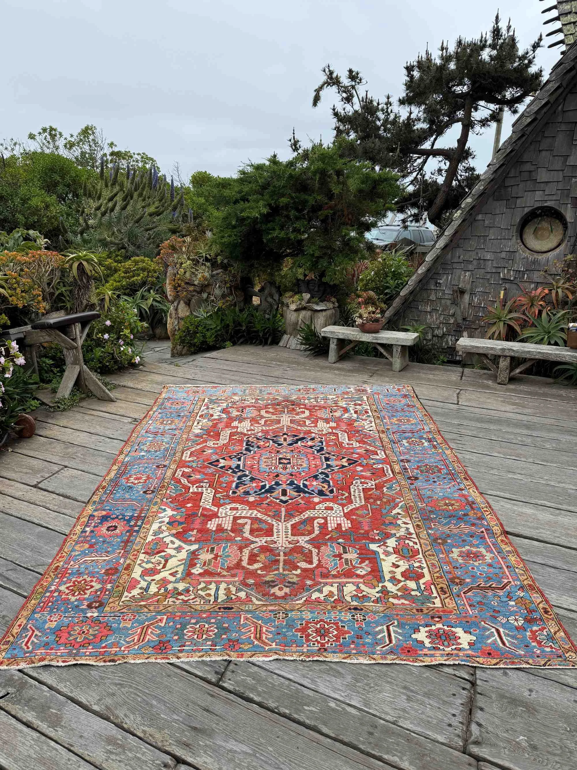 rare heriz serapi rug