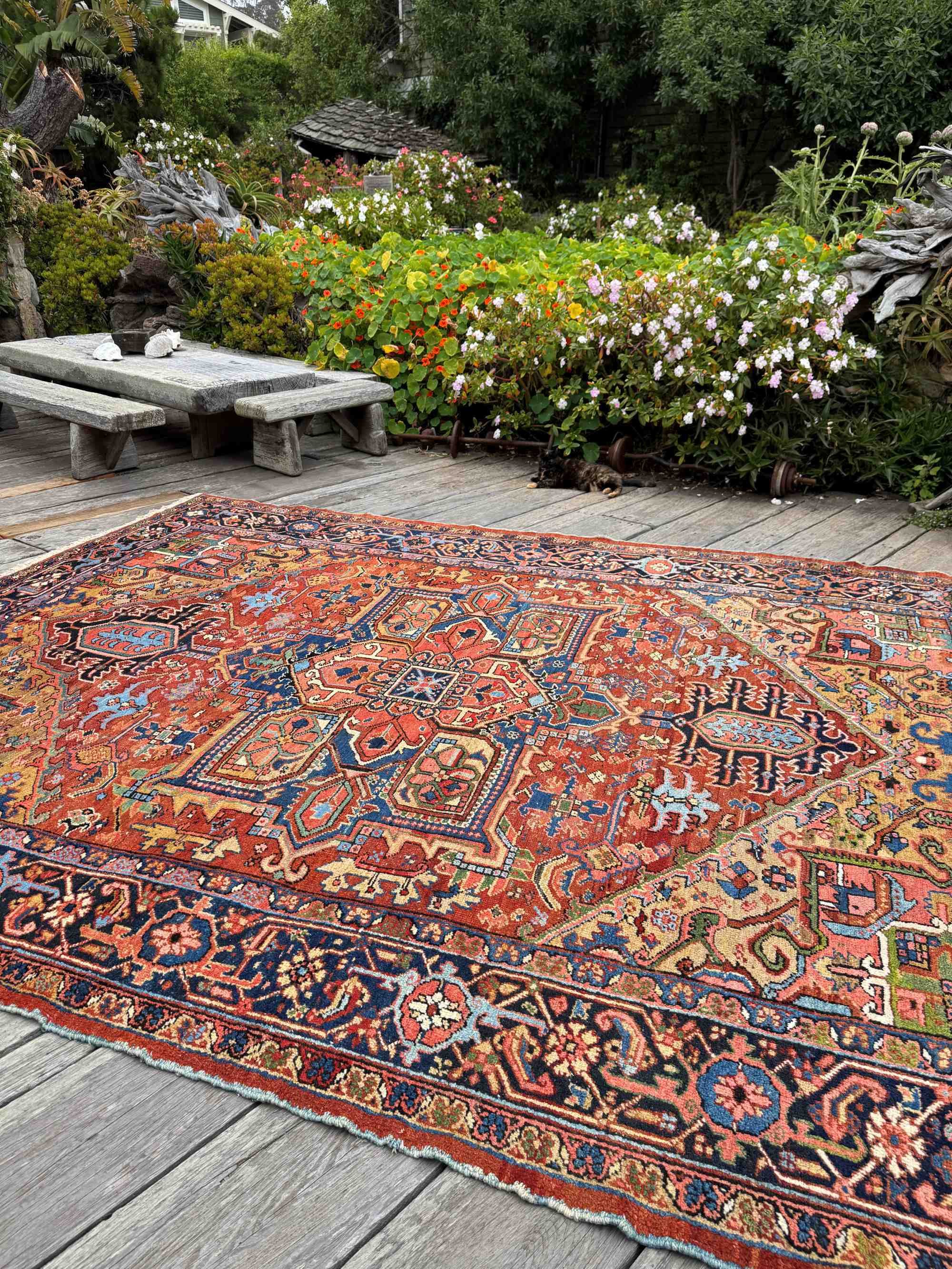 rare heriz serapi rug