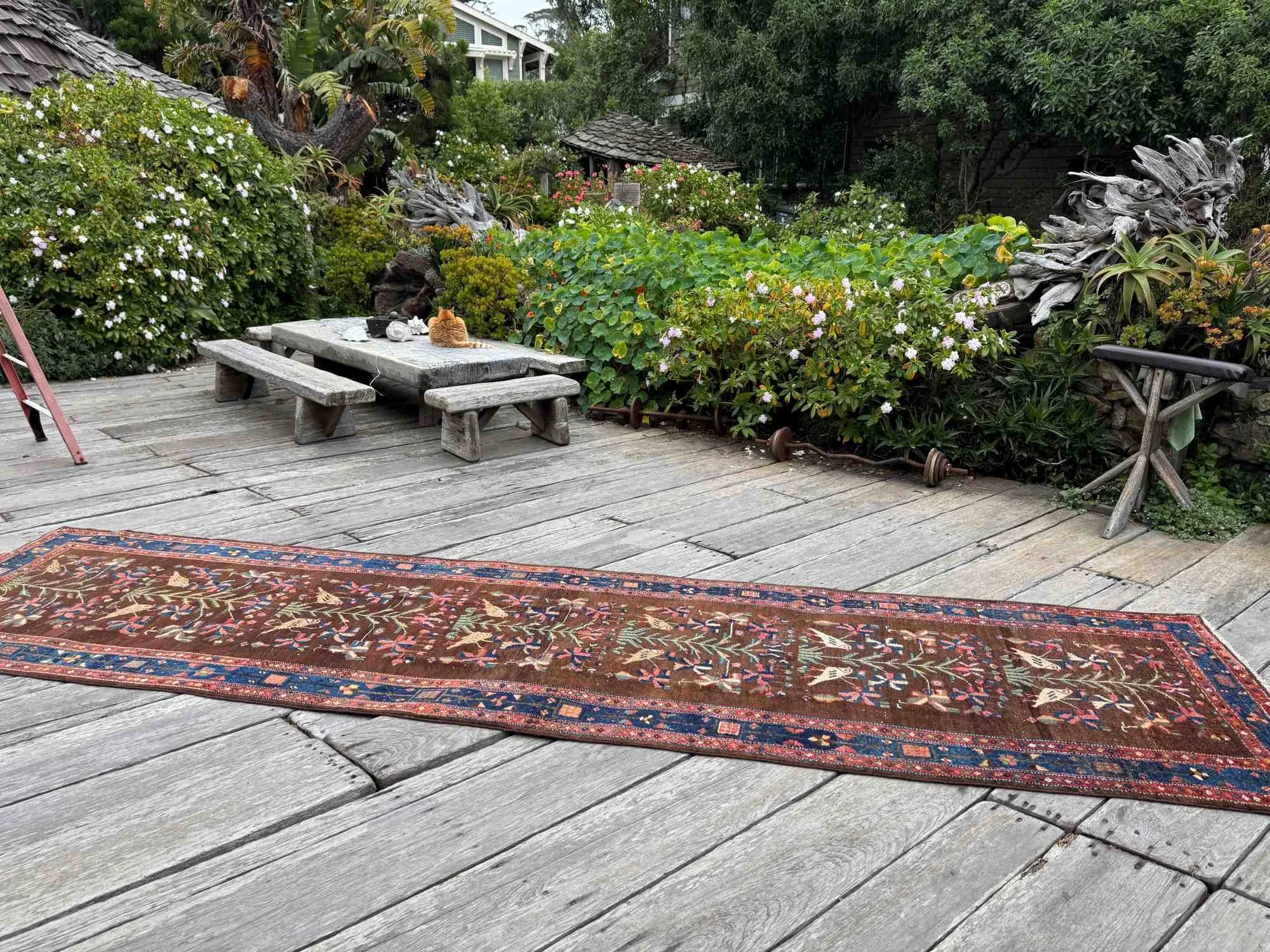 antique runners brown