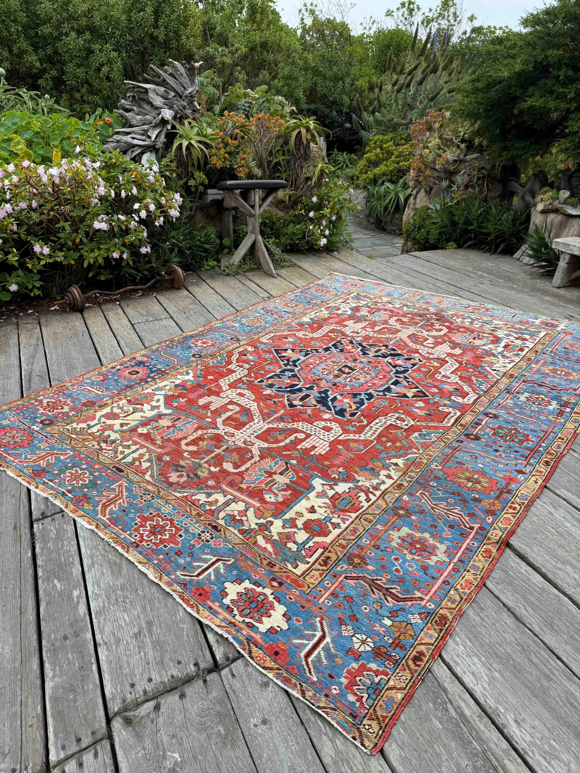 antique Heriz Serapi rugs