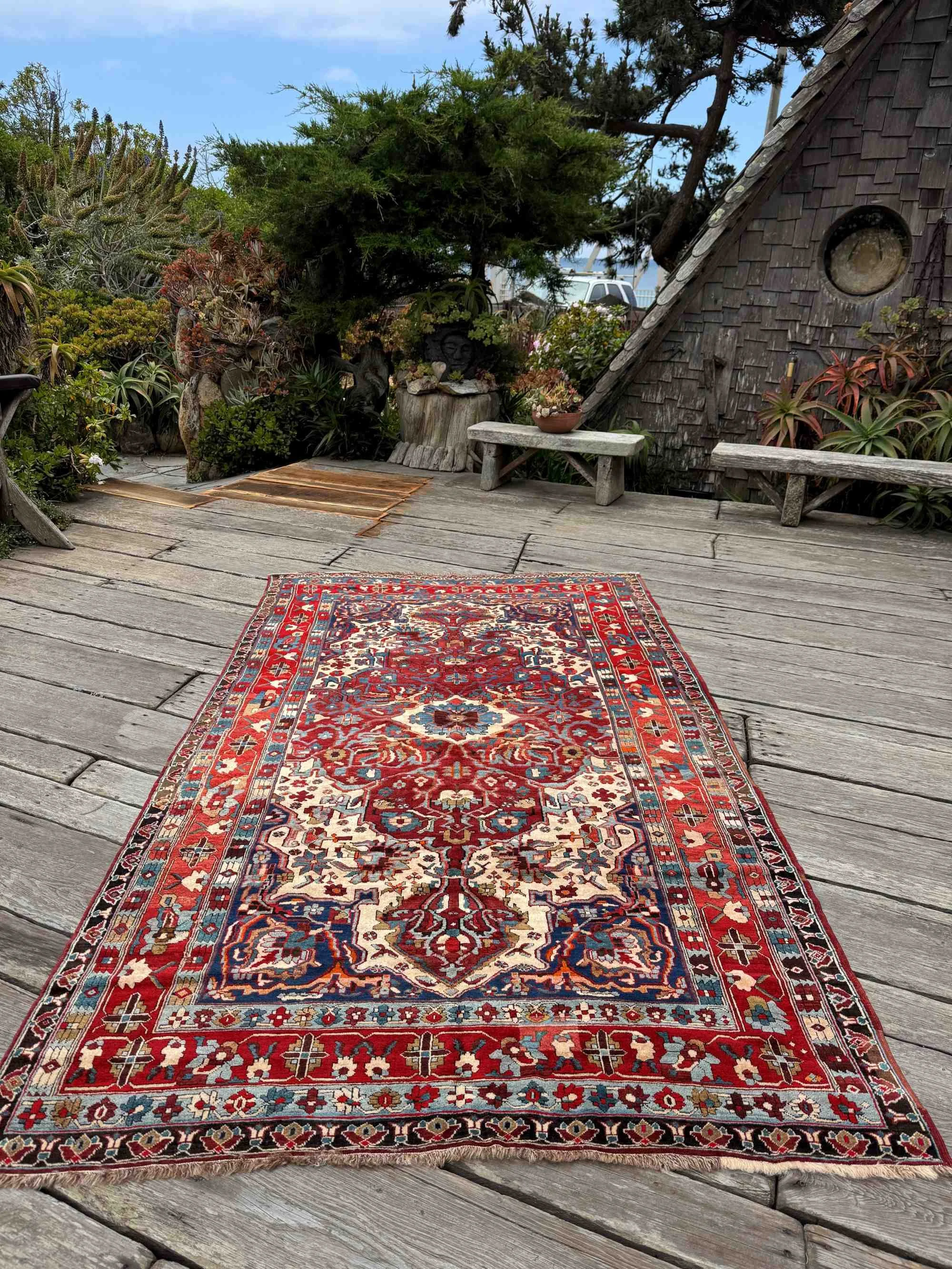 antique caucasian karabagh rug