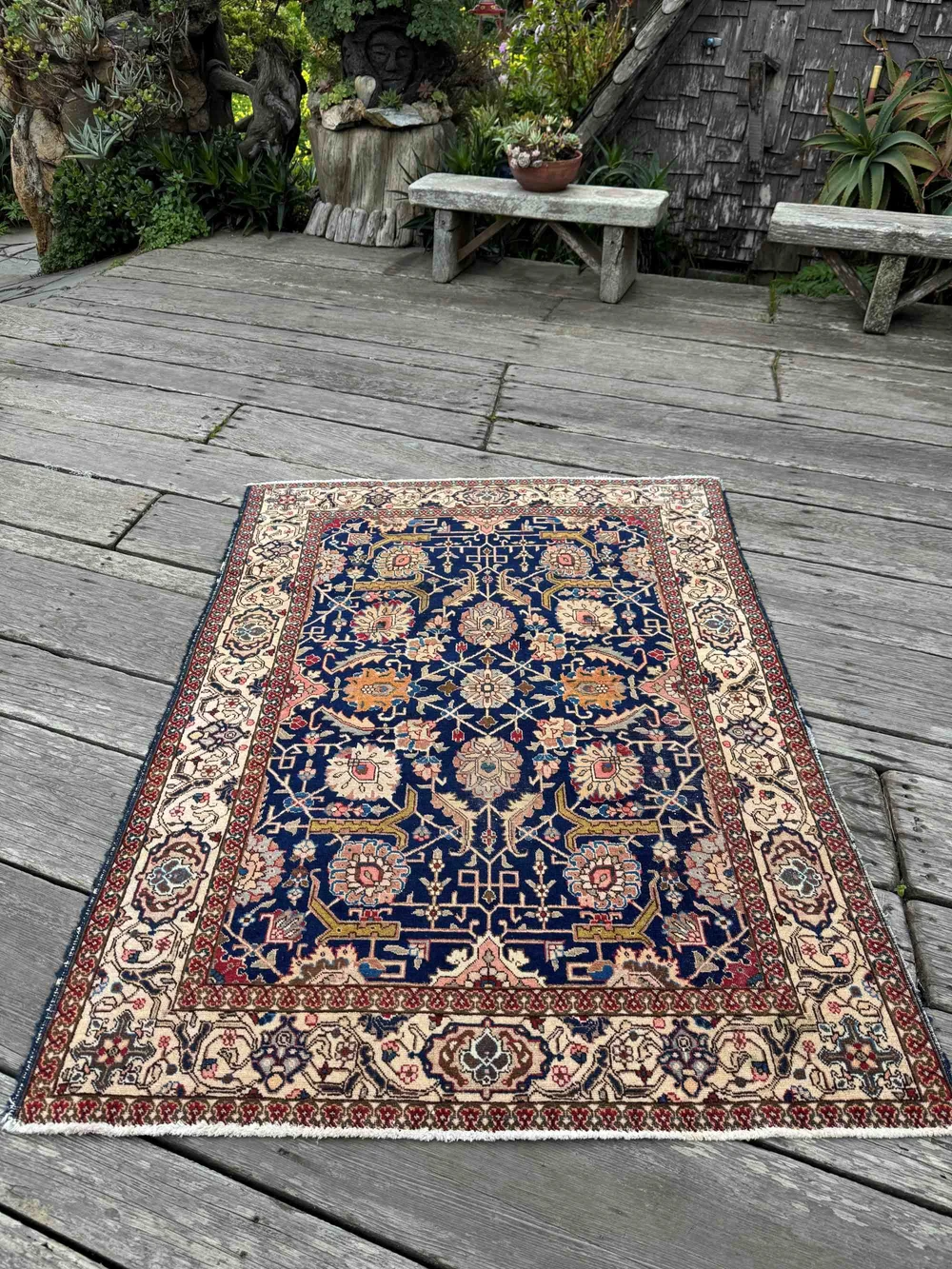 Steelman Rugs — Antique Persian Qashqai Shiraz Rug 4'11