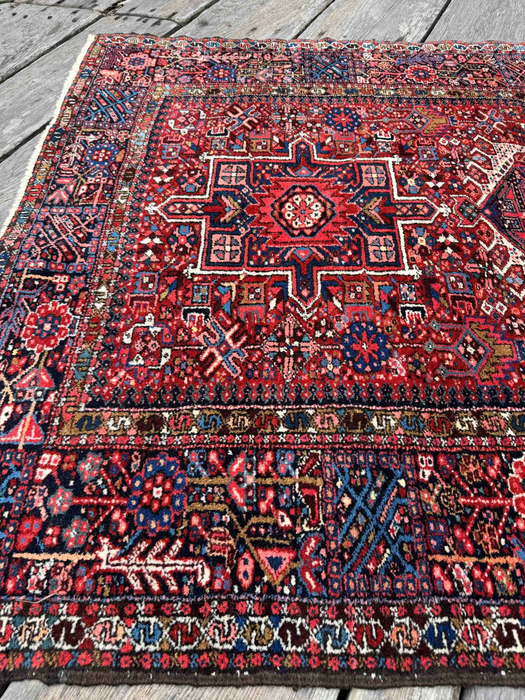 vintage heriz karaja rugs
