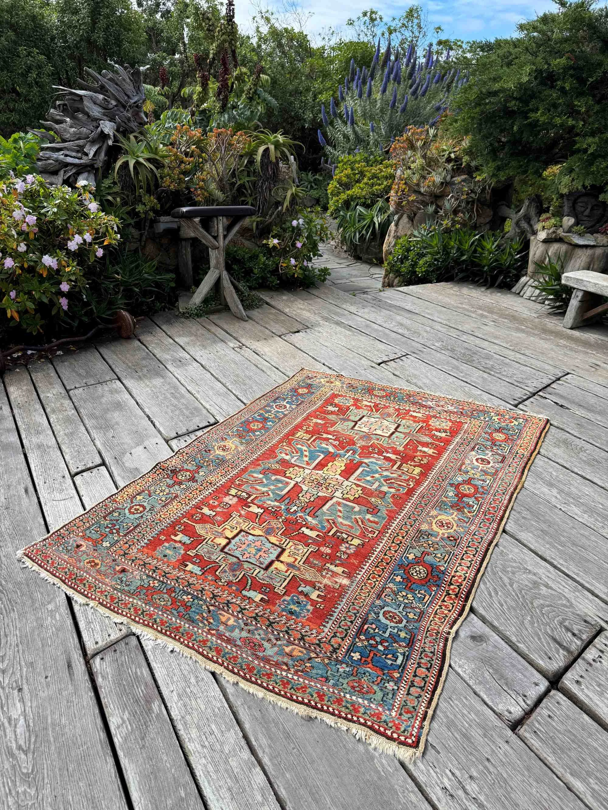 antique barjid village rug