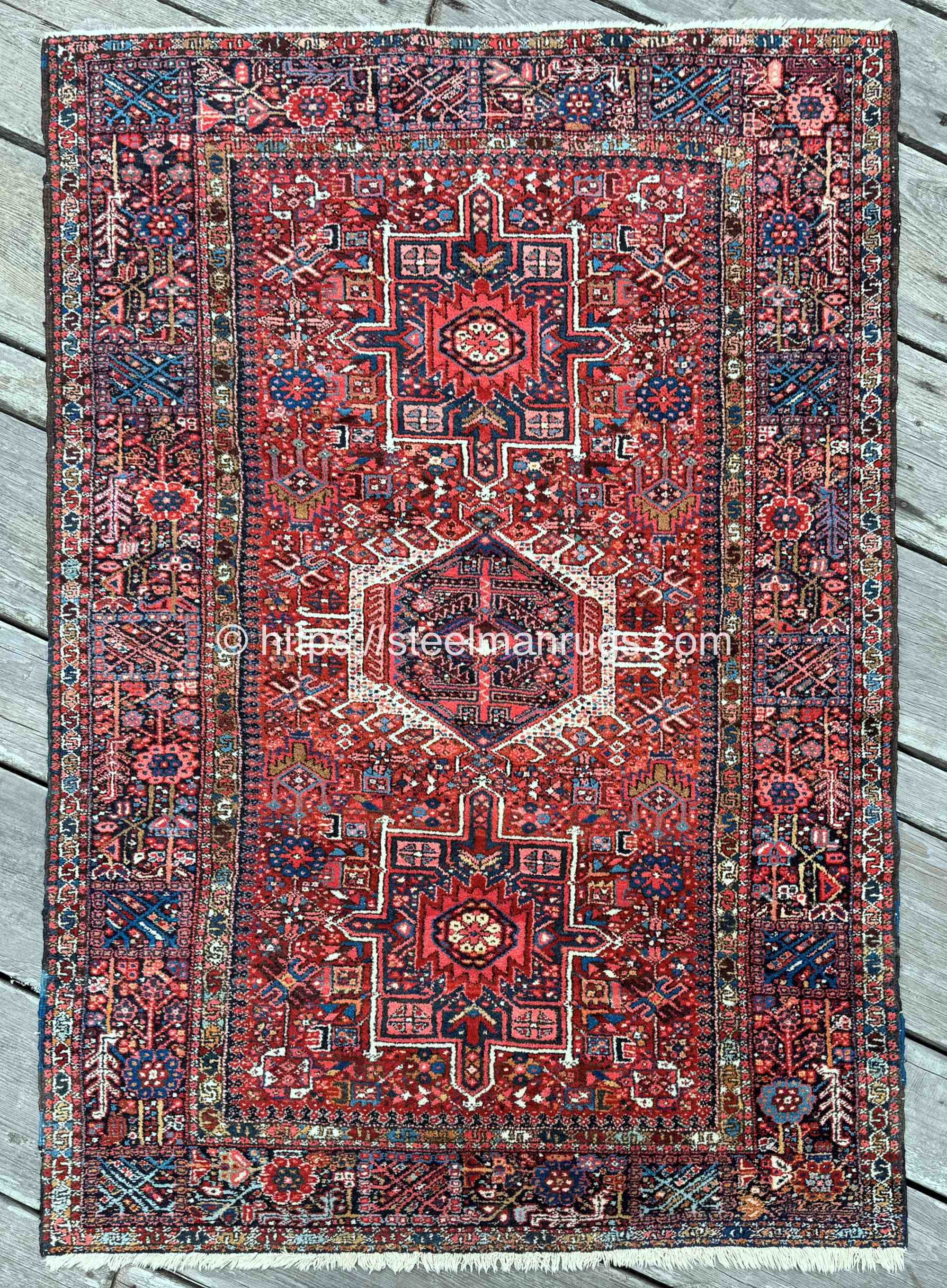 vintage heriz karaja rugs