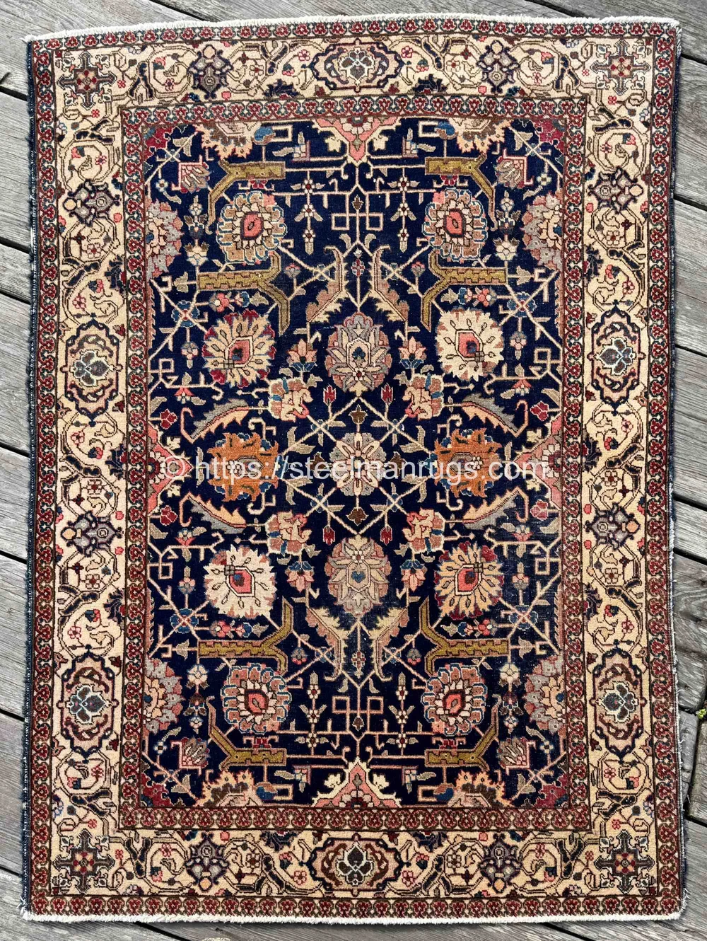Steelman Rugs — Antique Persian Qashqai Shiraz Rug 4'11