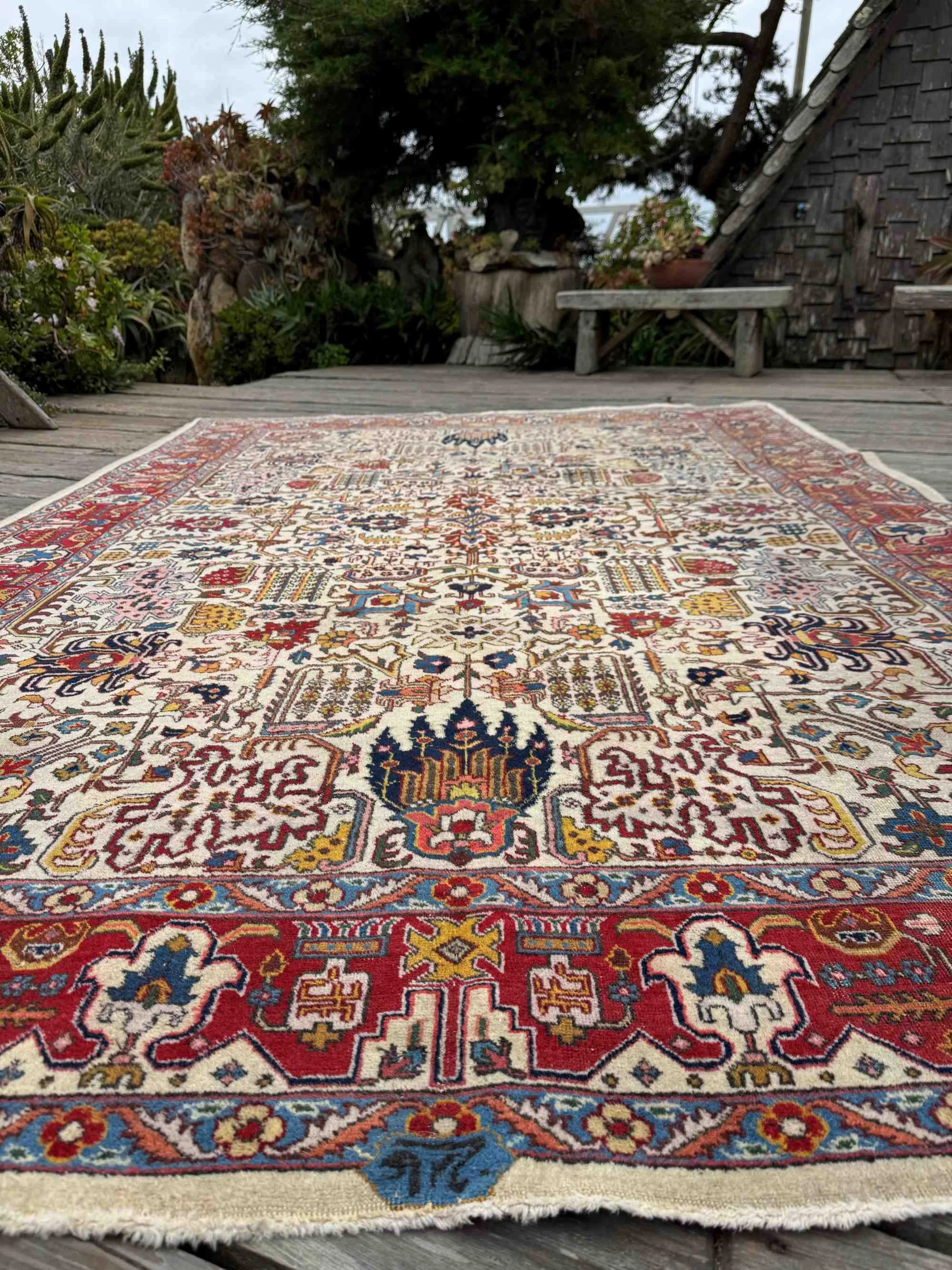 vintage room size rugs ivory