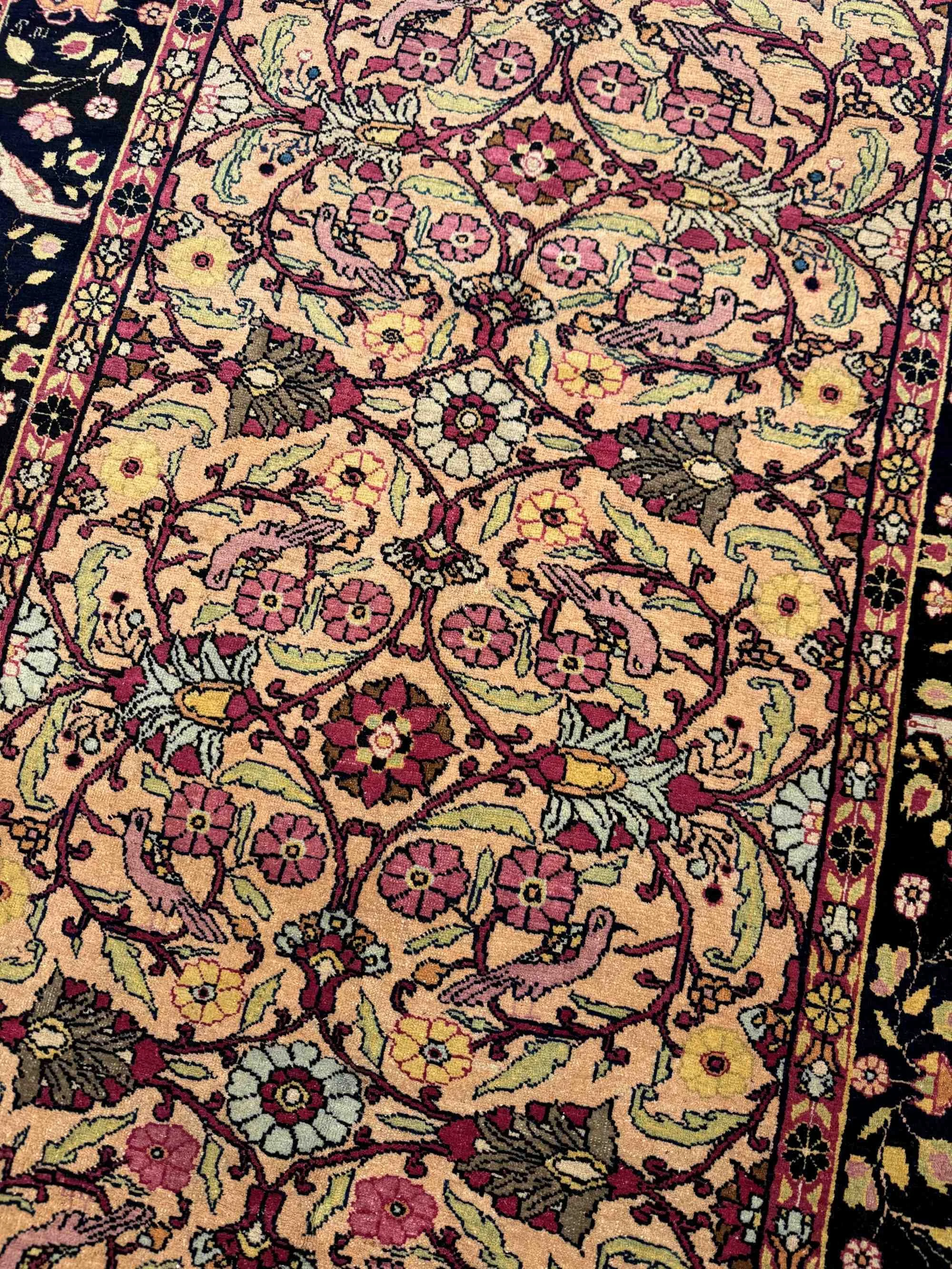 antique persian semnan rug