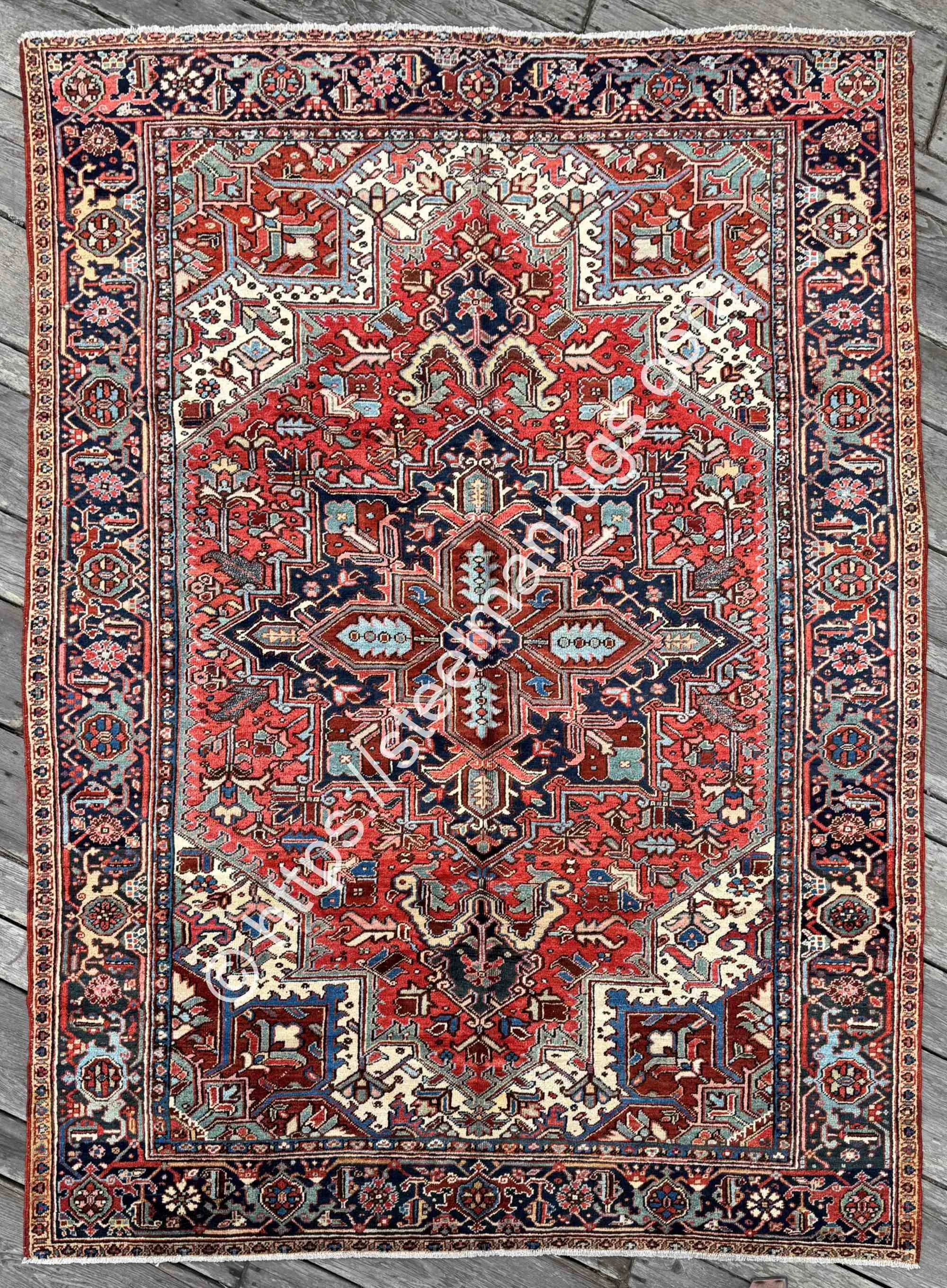 Vintage Heriz room size rug