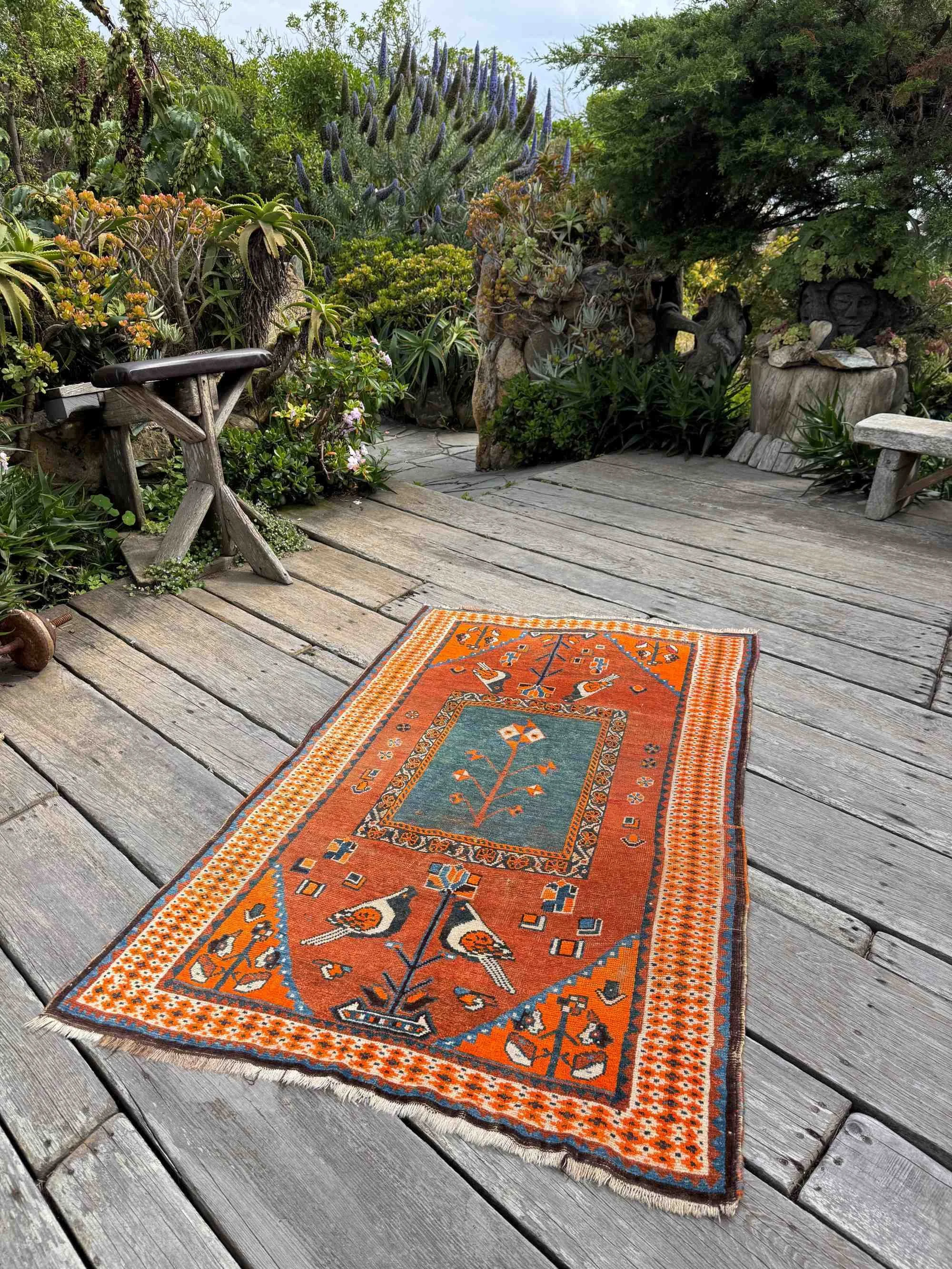 semi antique Shiraz Gabbeh rugs
