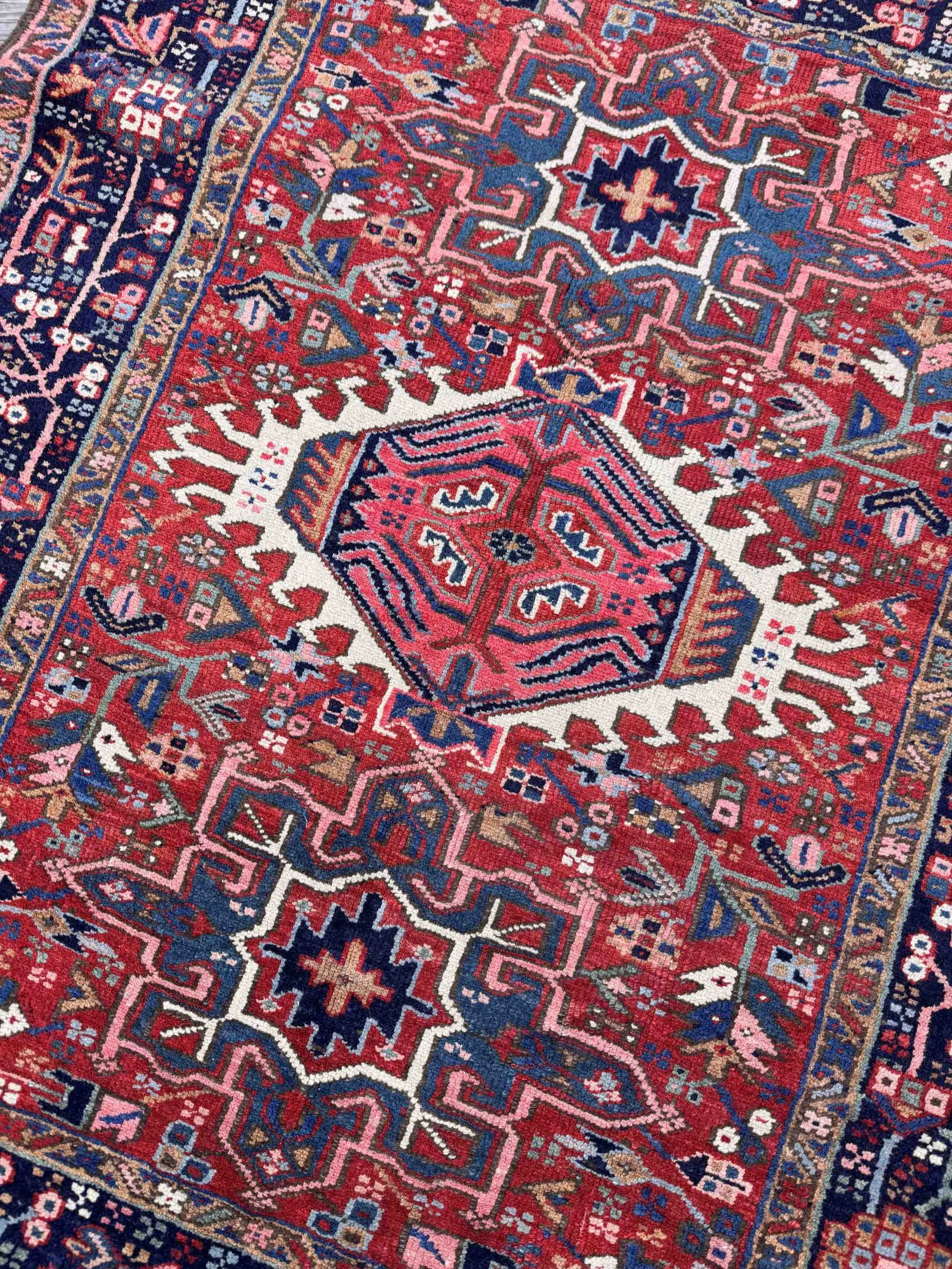 antique heriz small rug