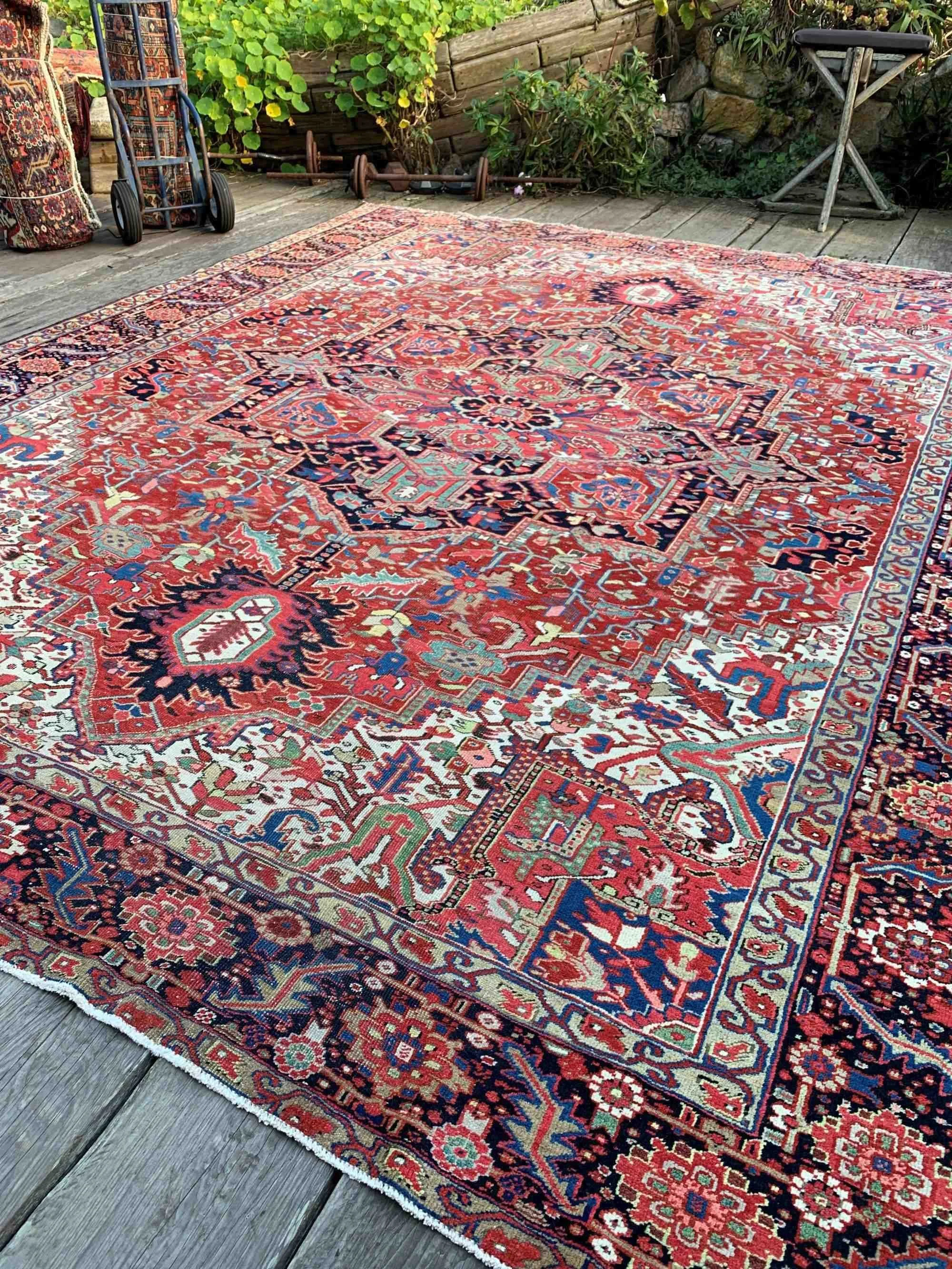 Steelman Rugs — Antique Heriz Rug 11'4