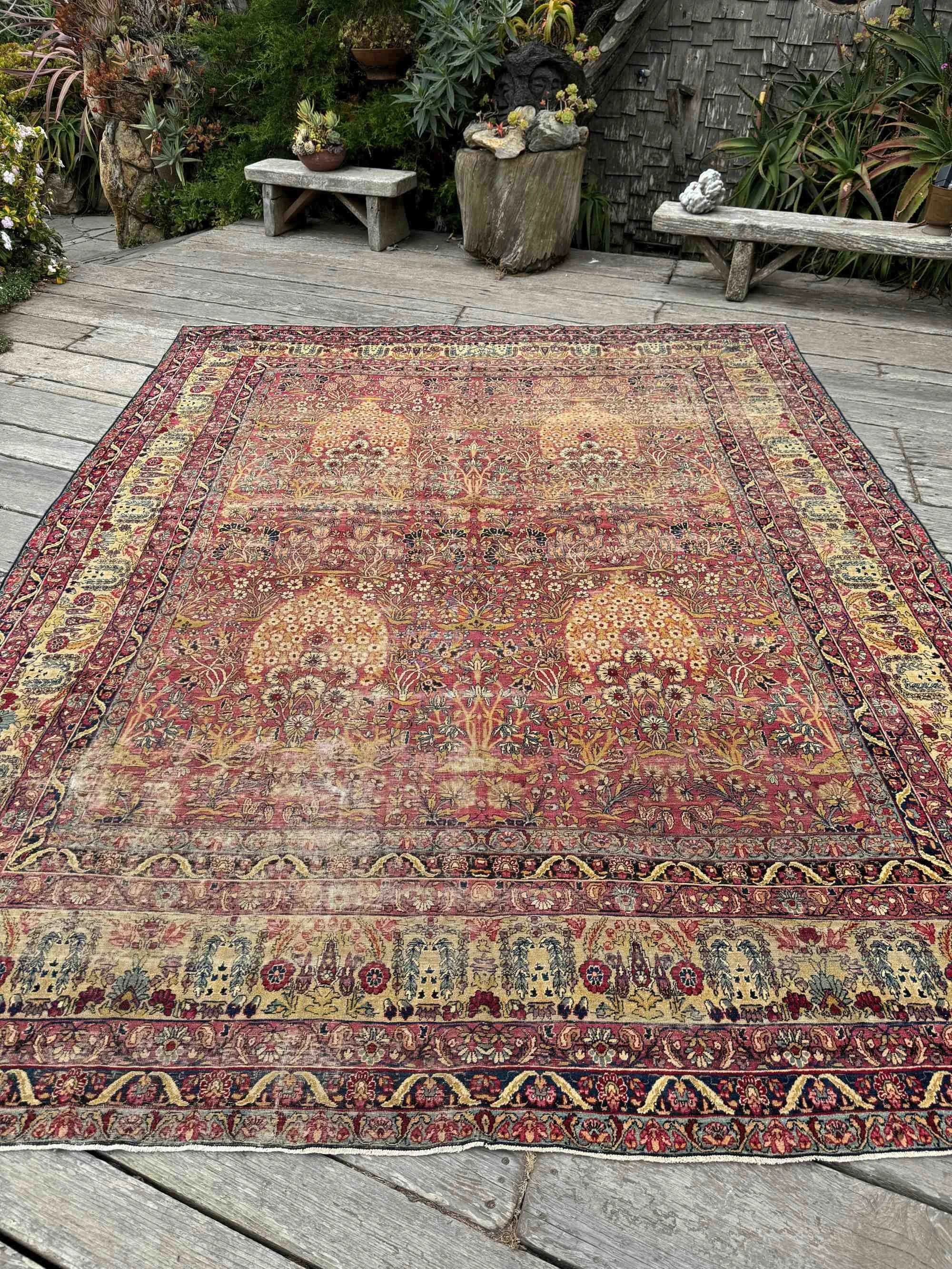 antique Kerman rugs