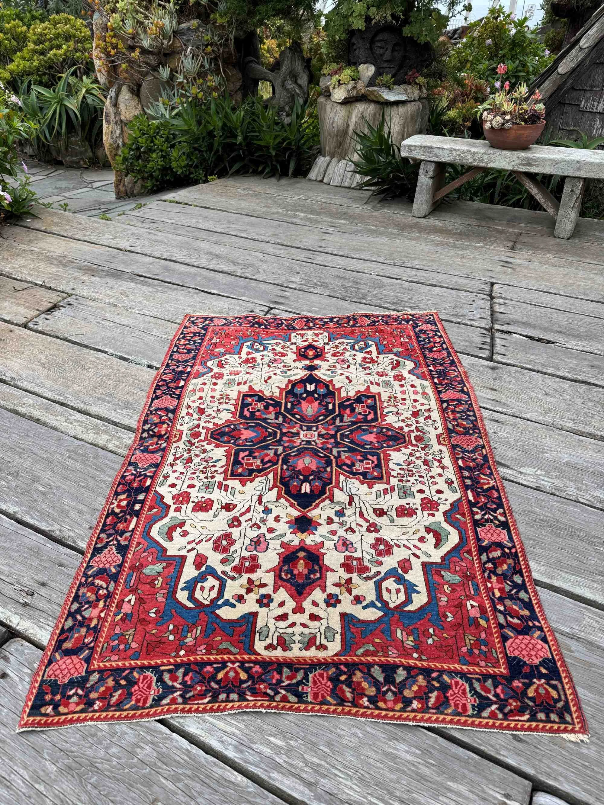 fine antique farahan sarouk rug