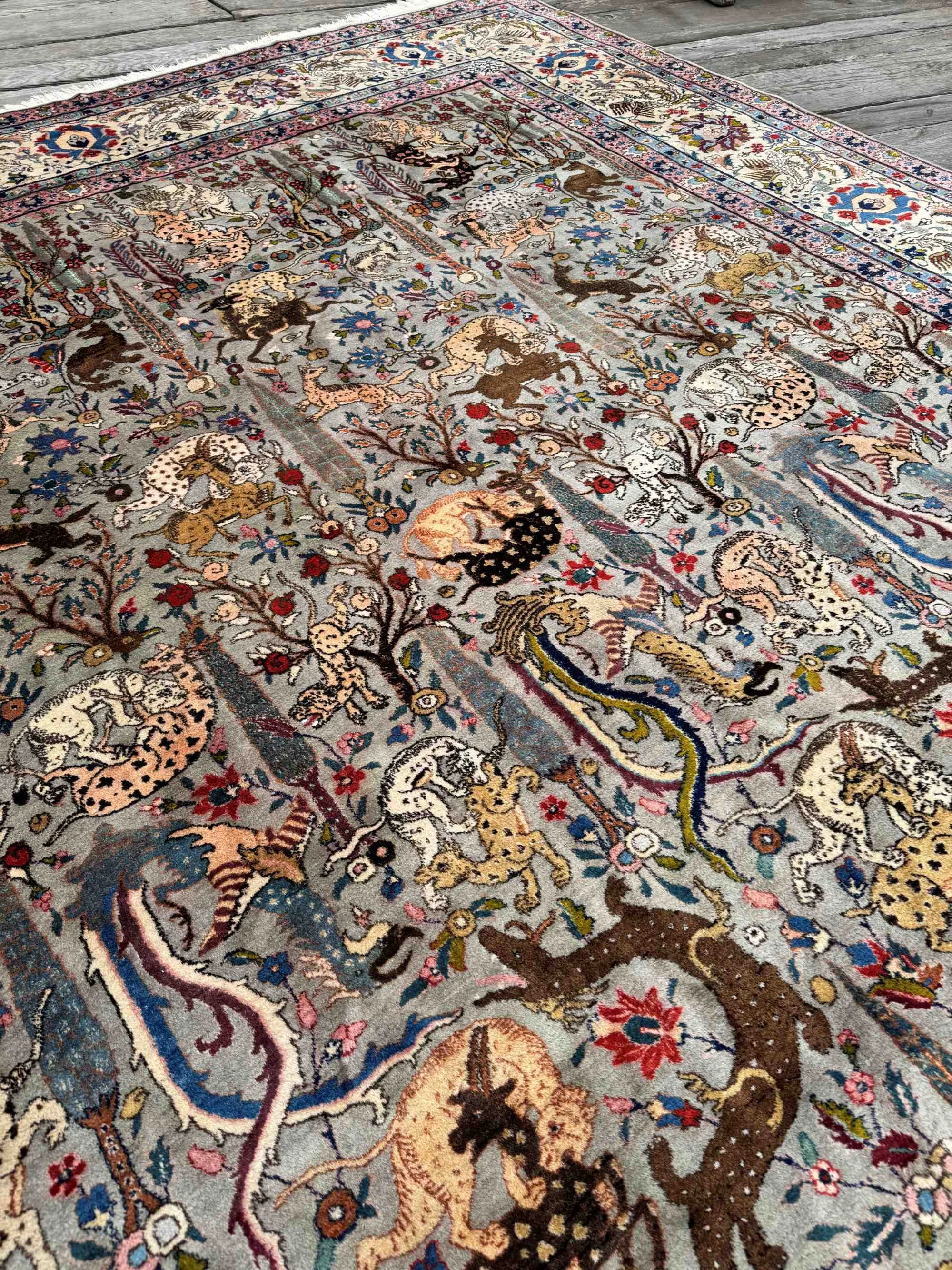 green vintage rugs
