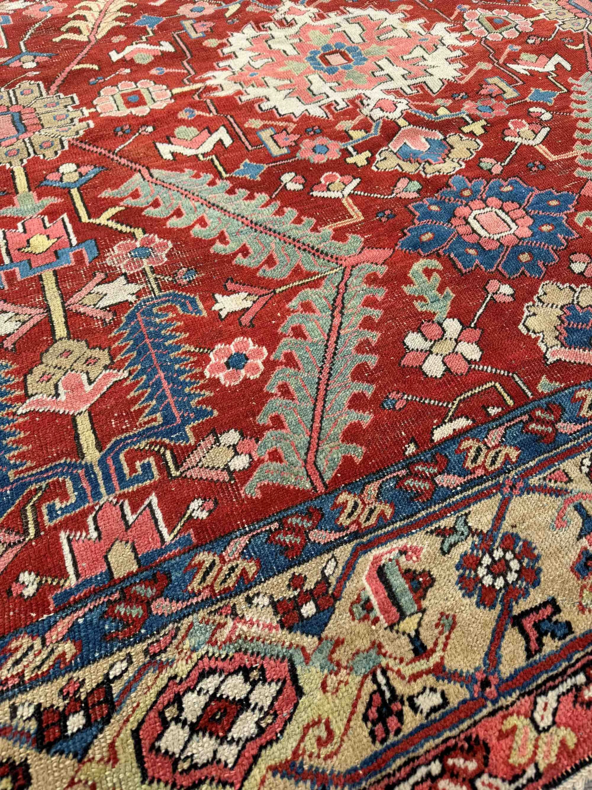 antique heriz bakshaish rug