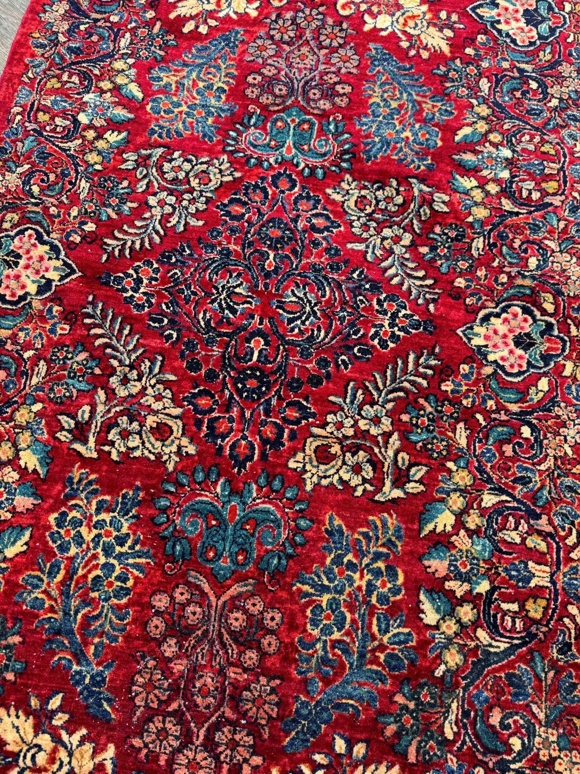 red vintage rugs