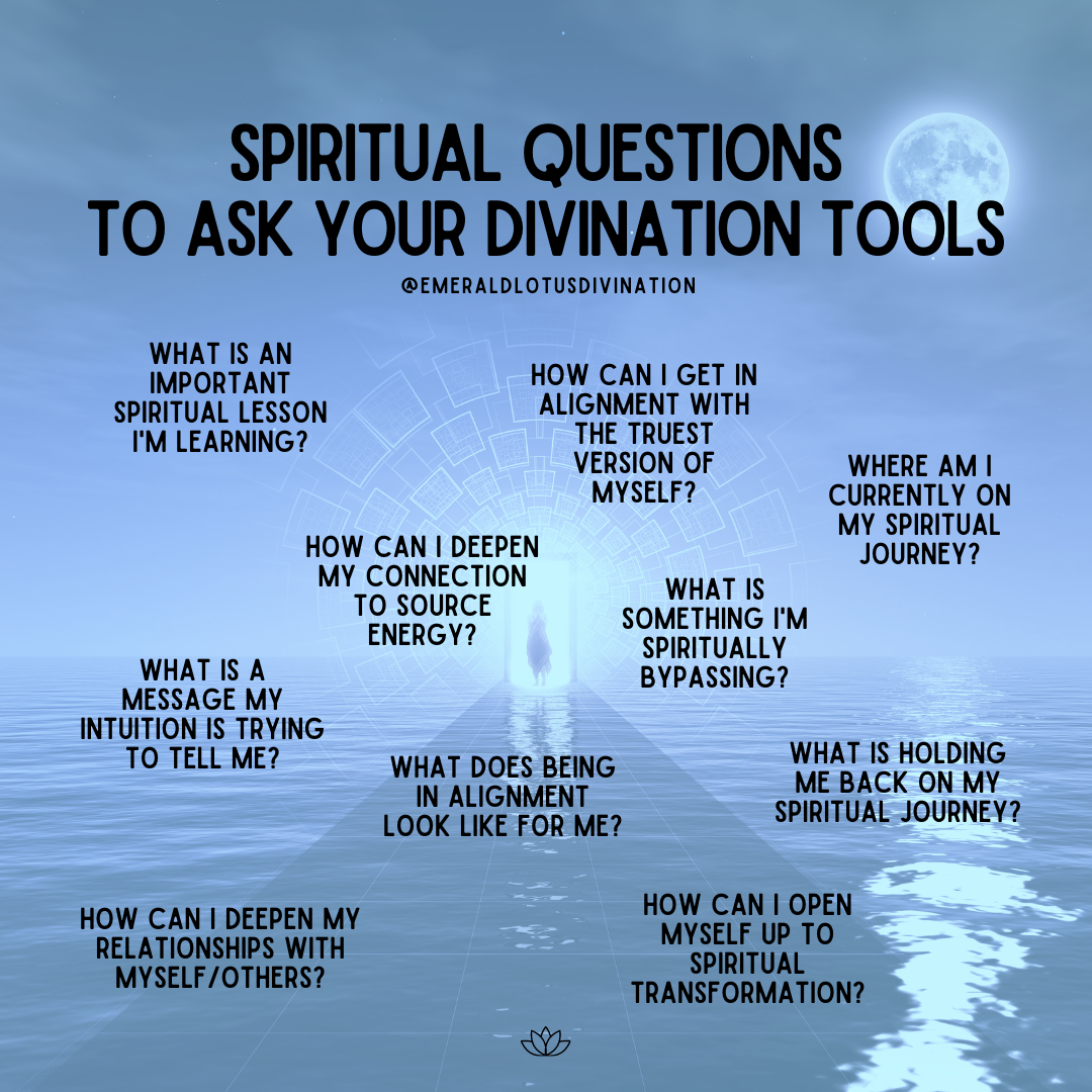 Divination Questions - Spirituality — Emerald Lotus
