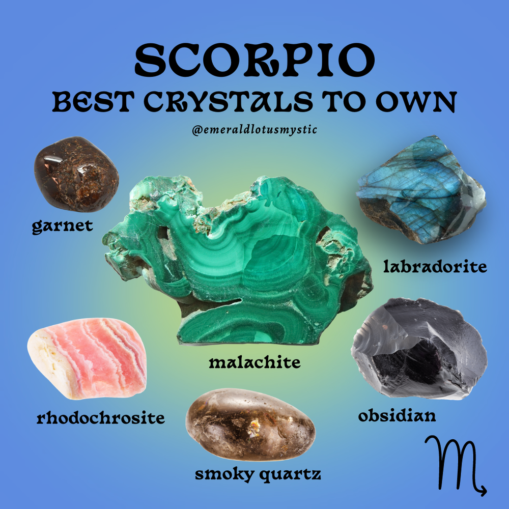 Scorpio Best Crystals for Each Zodiac Sign — Emerald Lotus