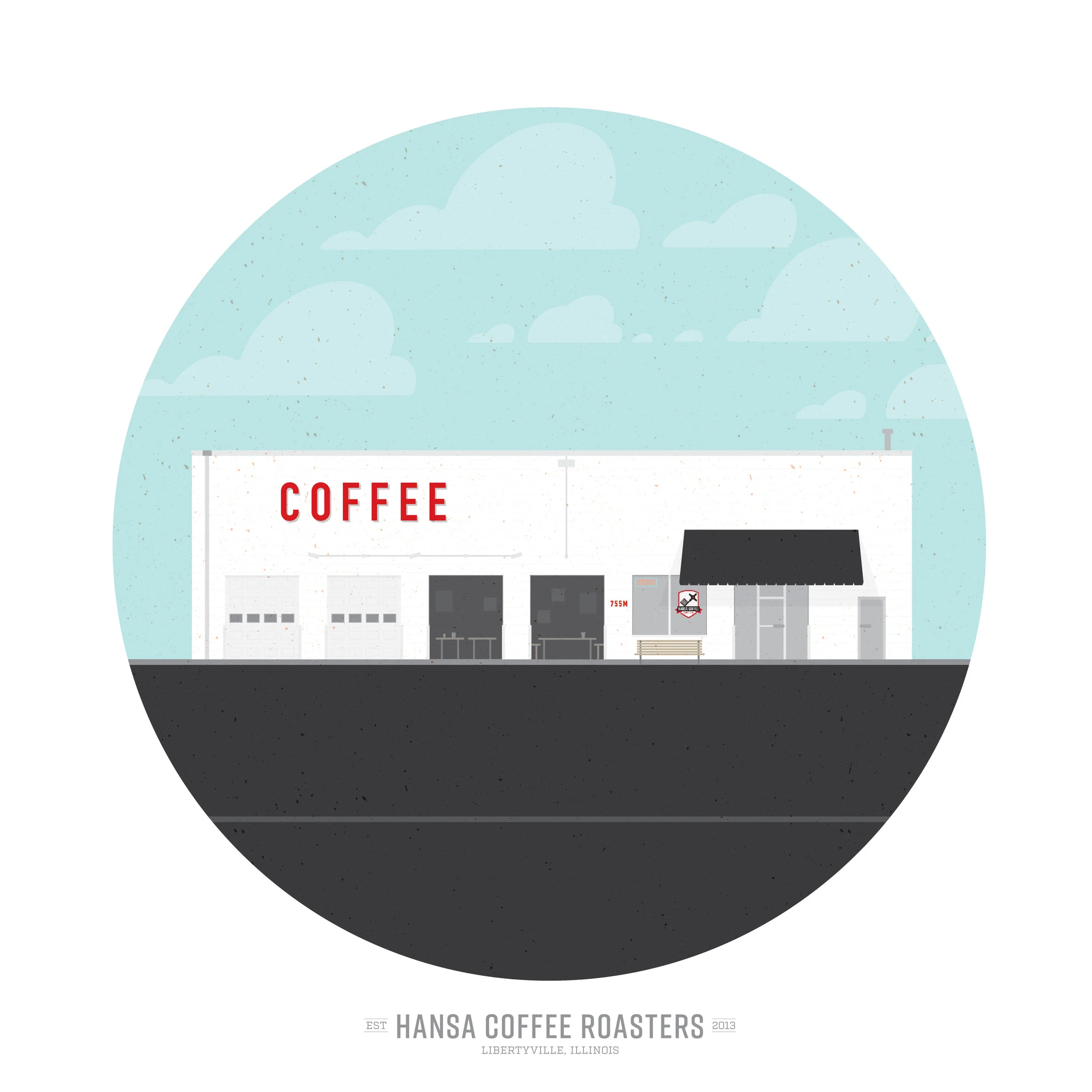 Hansa Coffee- 12x12"