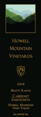 One-Puff awarded to our Howell Mountain 2016 Beatty Ranch Cabernet Sauvignon