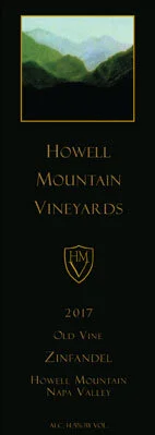 One-Puff awarded to our Howell Mountain Vineyards 2017 Old Vine Zinfandel