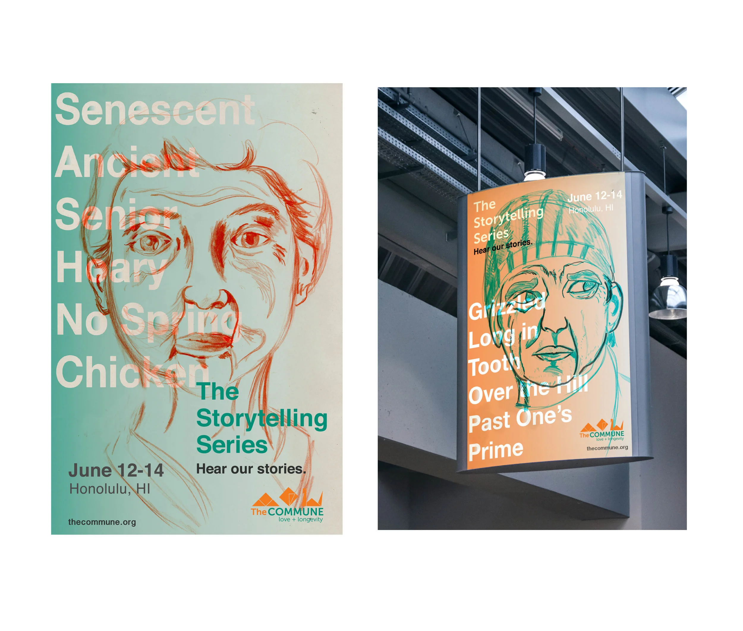  Posters for Storytelling Series event 