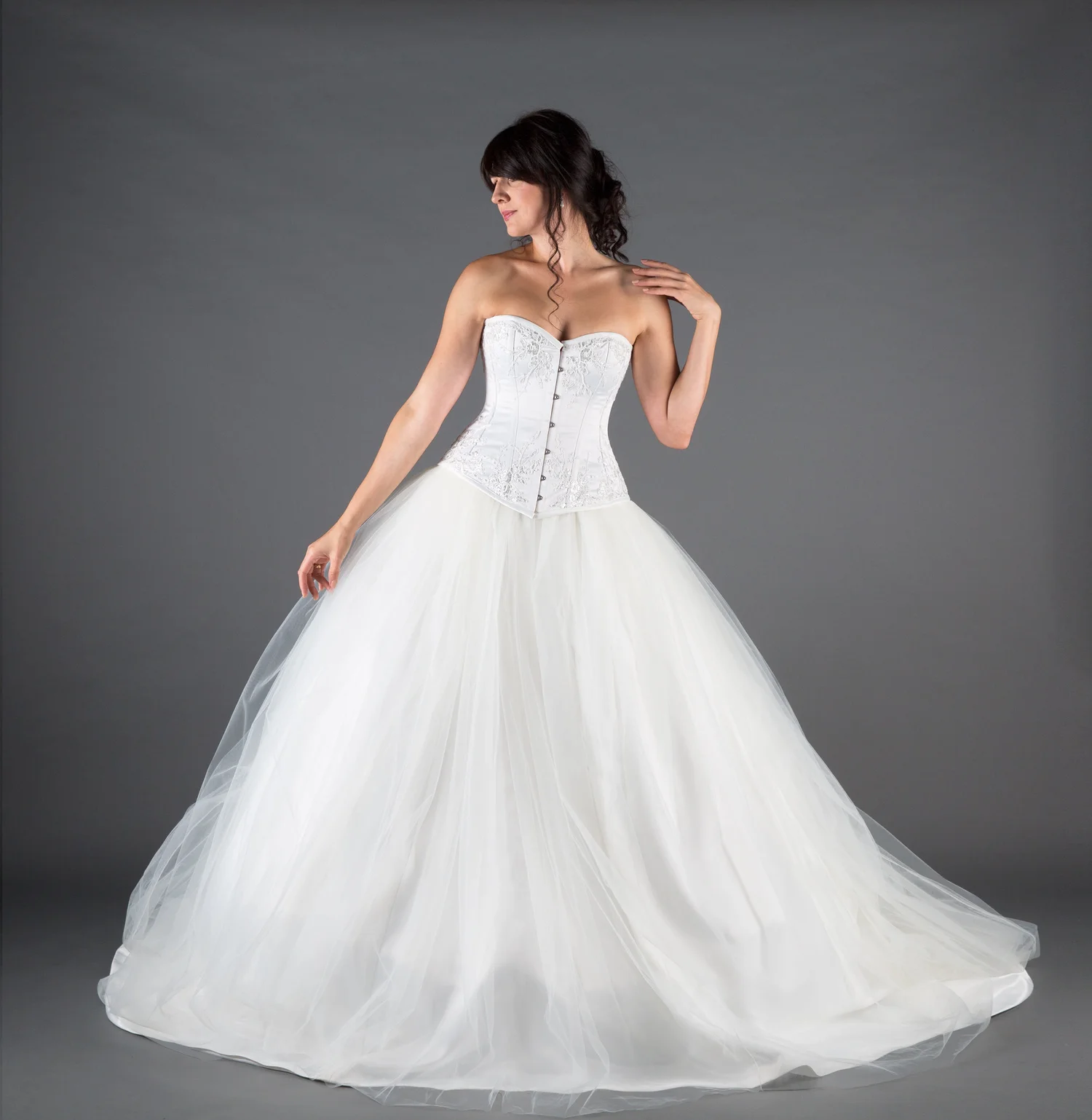 evening dress designer Diana Royal Crystals Gown Lahara Maxi Dress - Color:As Photo(Silver) promo_rule: