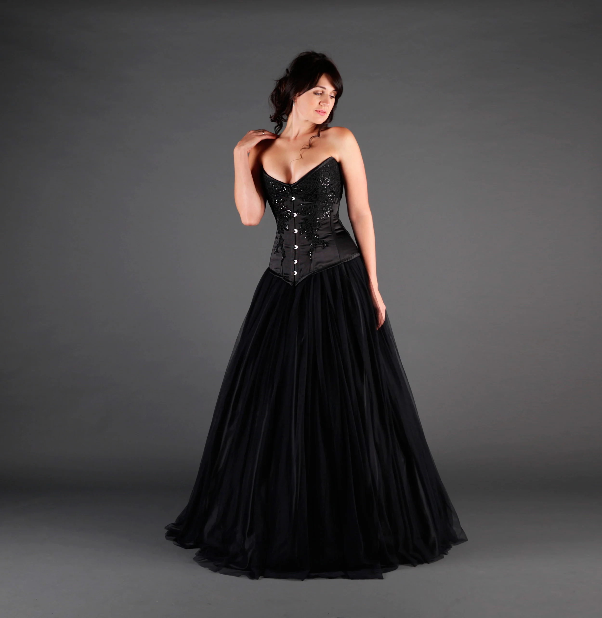 black bridal gowns