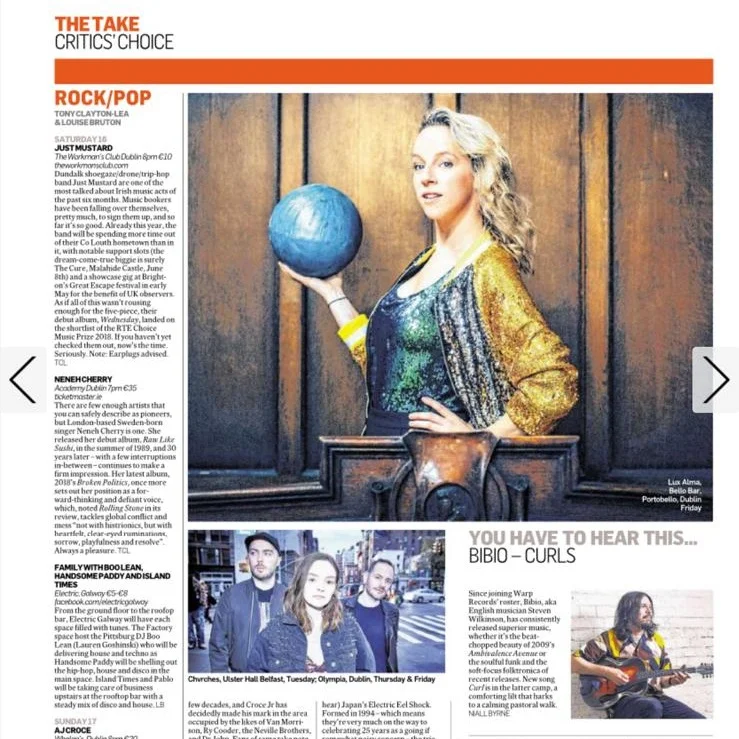Preview in The Irish Times